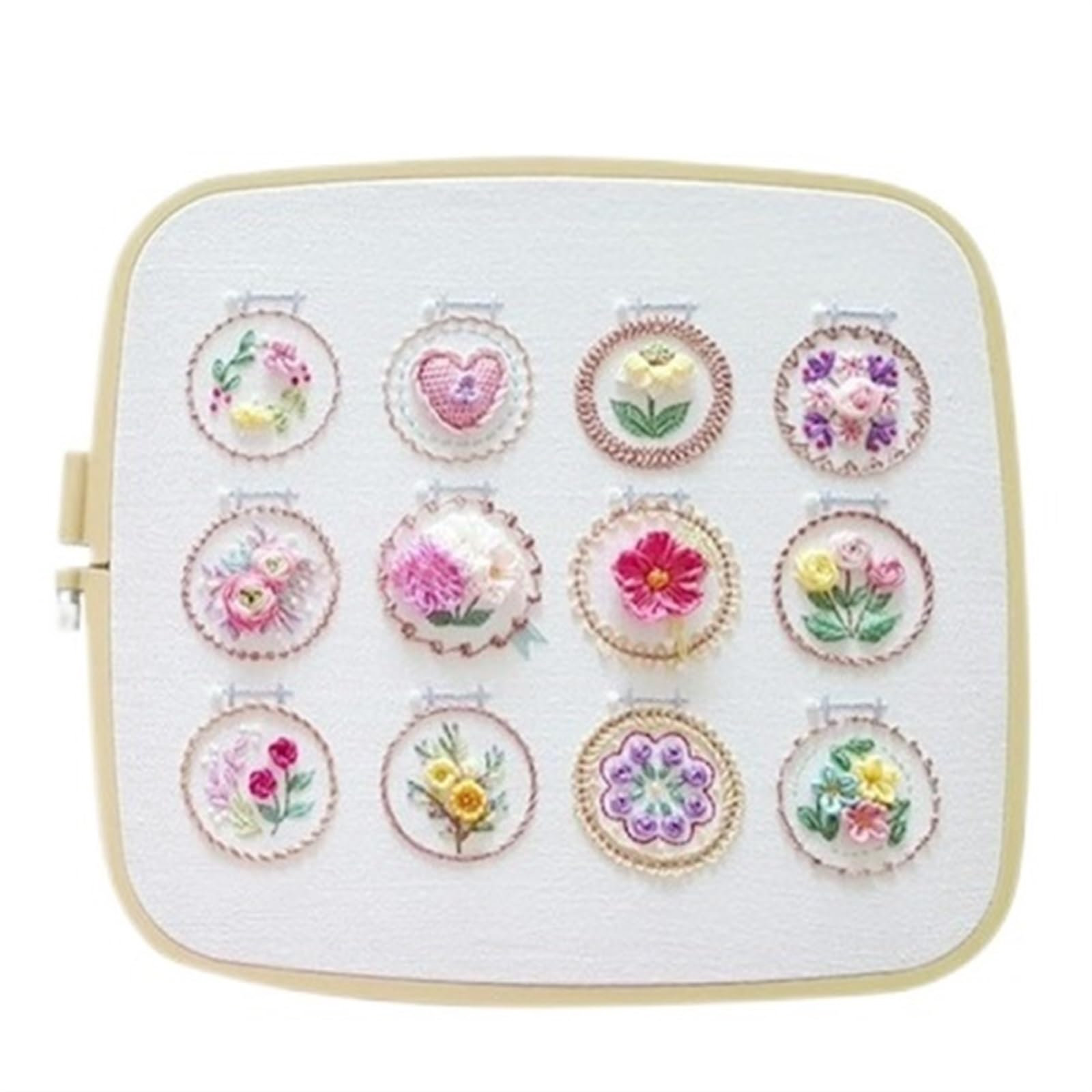 uoXHFdh Kit da ricamo, kit iniziale for floreale Set punto croce fai-da-te
