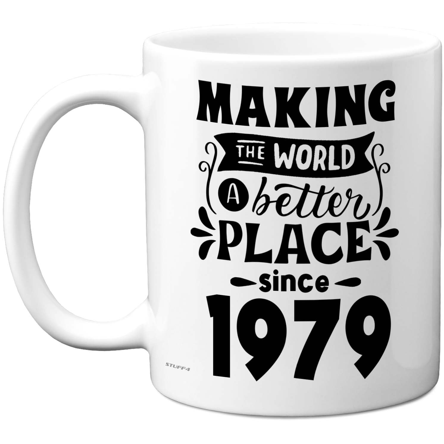 Stuff4 Women's White 47Th Birthday Mug Gift For And Men