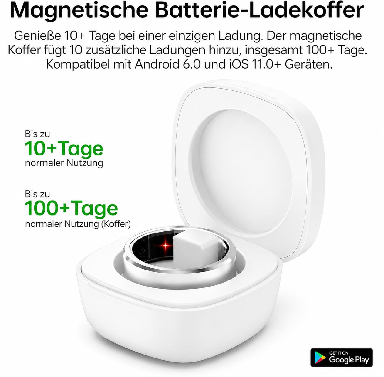 Smart Ring für Damen Herren, Fitness Tracking Ring mit Herzfrequenz, Schlafüberwachung, Schrittzählung für iOS und Android, Keine Abonnementgebühr, IP68 wasserdicht(Schwarz, 9)