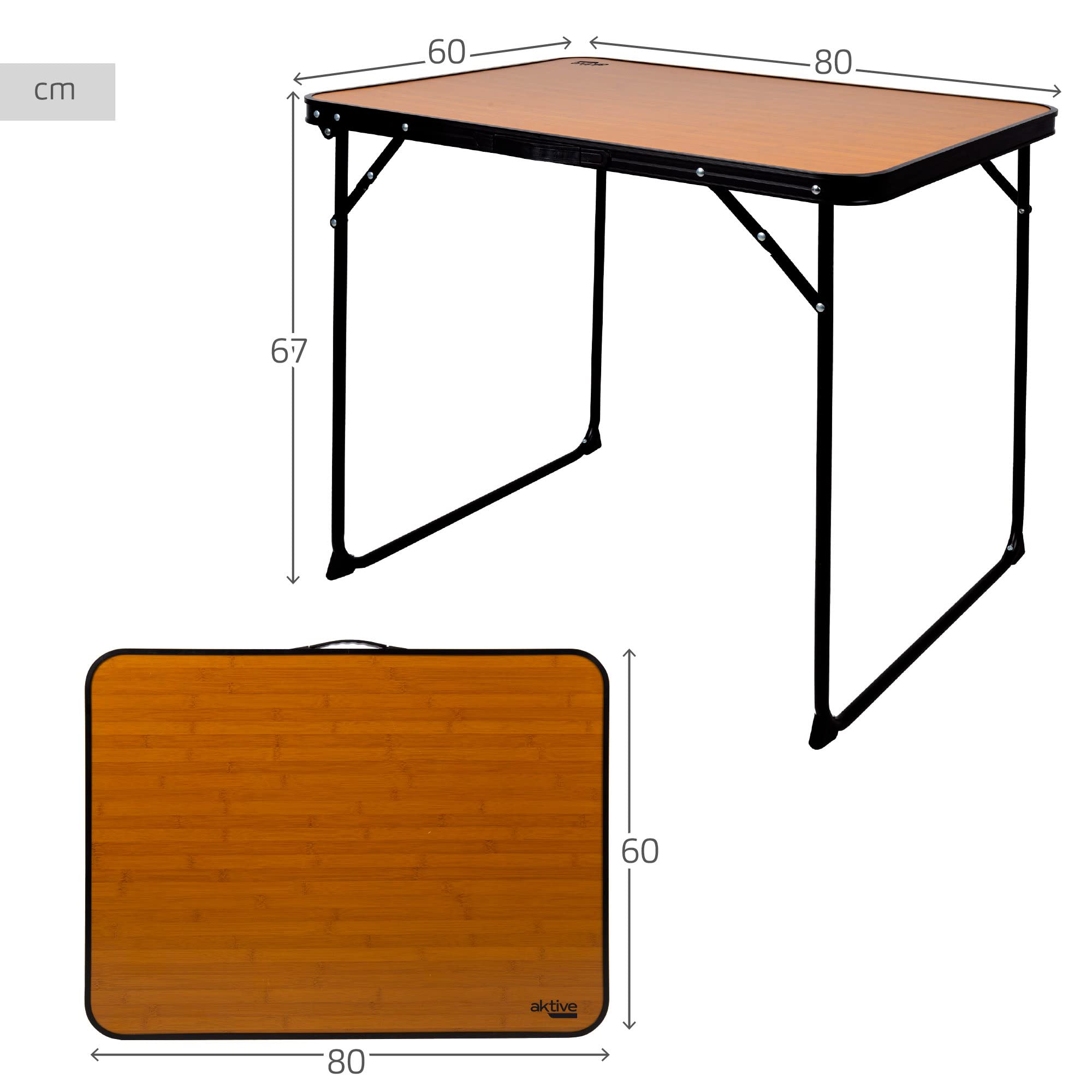 Aktive Mesa Plegable, Iron + PE + Fabric