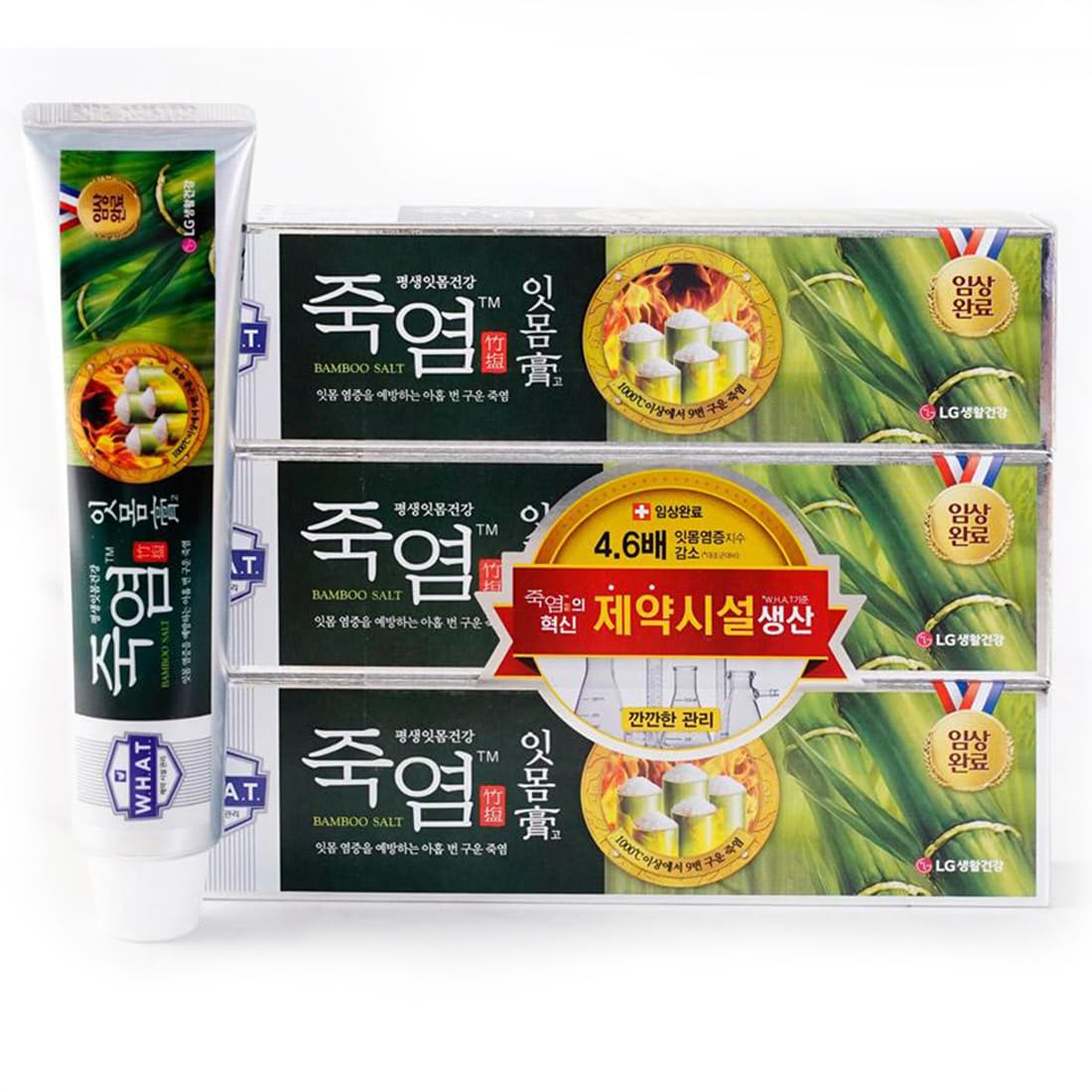 Pasta de dientes Itmomgo de sal de bambú coreana, 4.23 oz* 3 (total 12.69 onzas) - Pasta de dientes Jukyeom para frescos 4