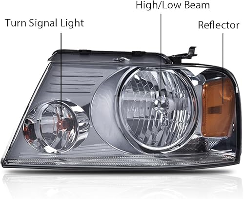 Miniatura 5 de G-PLUS Conjunto de faros delanteros, compatible con Ford F150 2004-2008Lincoln Mark LT 2004-2008 (no compatible con modelos de camas F150
