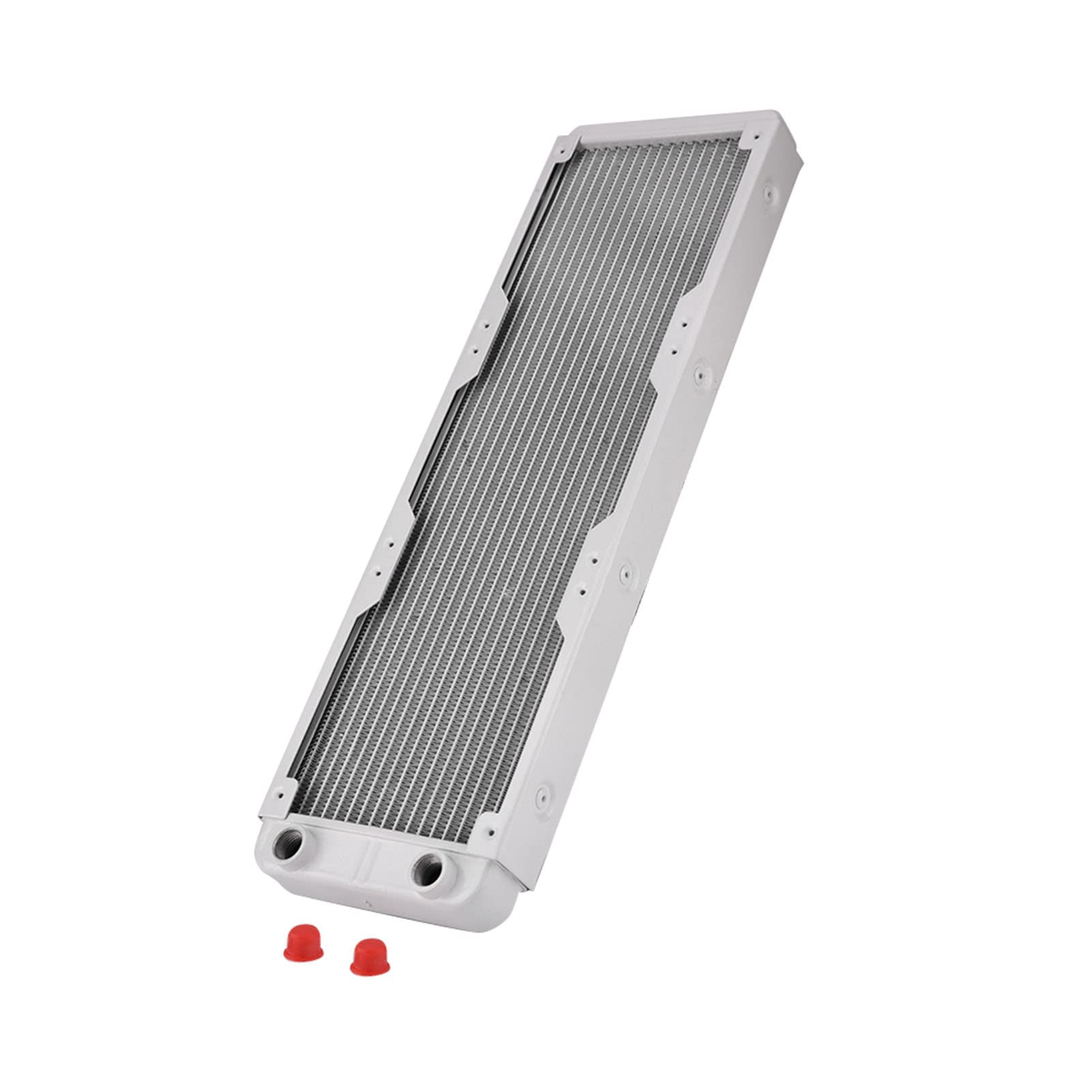 KIMISS Aluminium Radiator Heat, Water Cooling Liquid PC Radiator White Sink Computer Hydro X Exchanger White (240mm) (360mm)