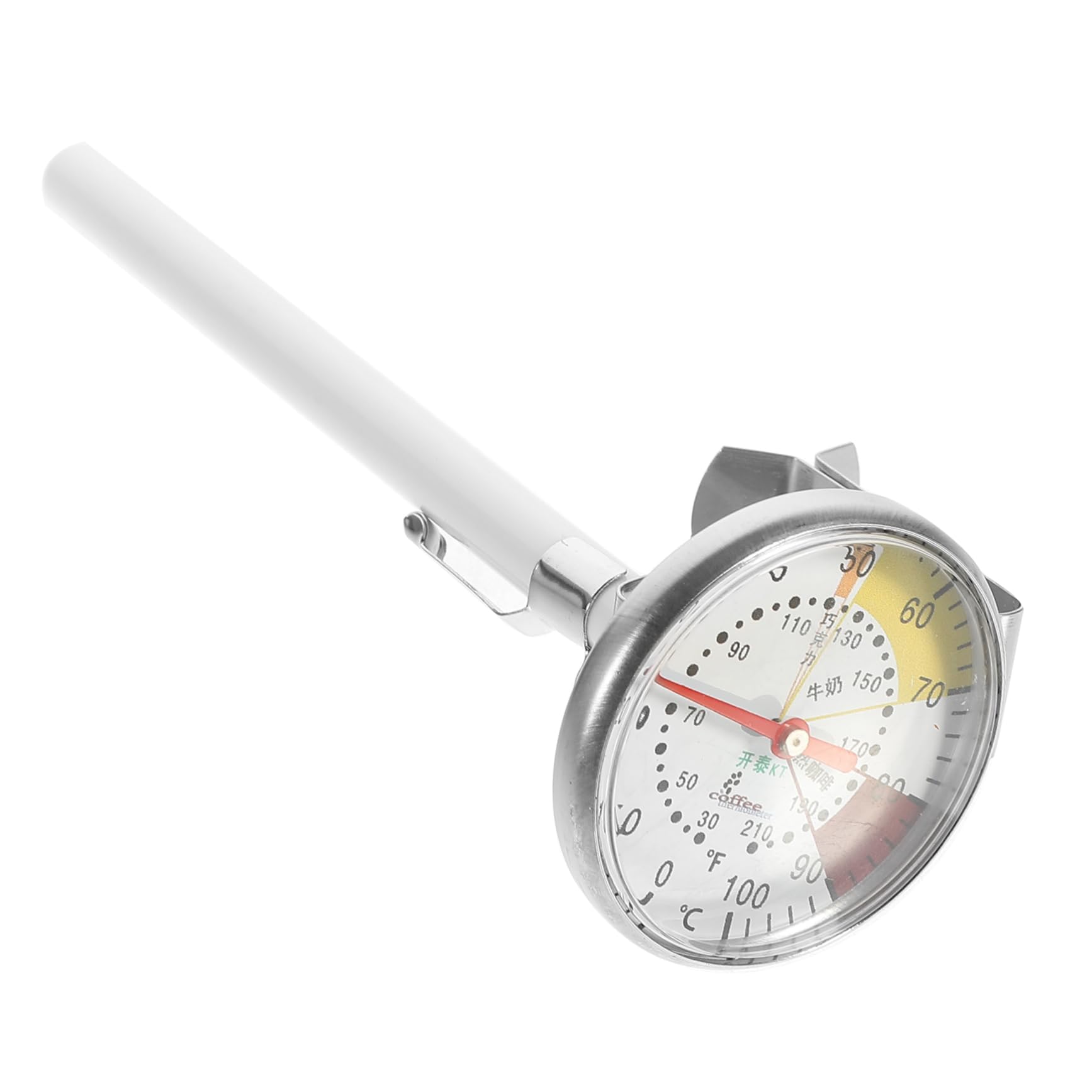 Cabilock Milk Thermometer Tool Instant Read Cappuccino Espresso Thermometer for Home Cafe Shop Bar Clip