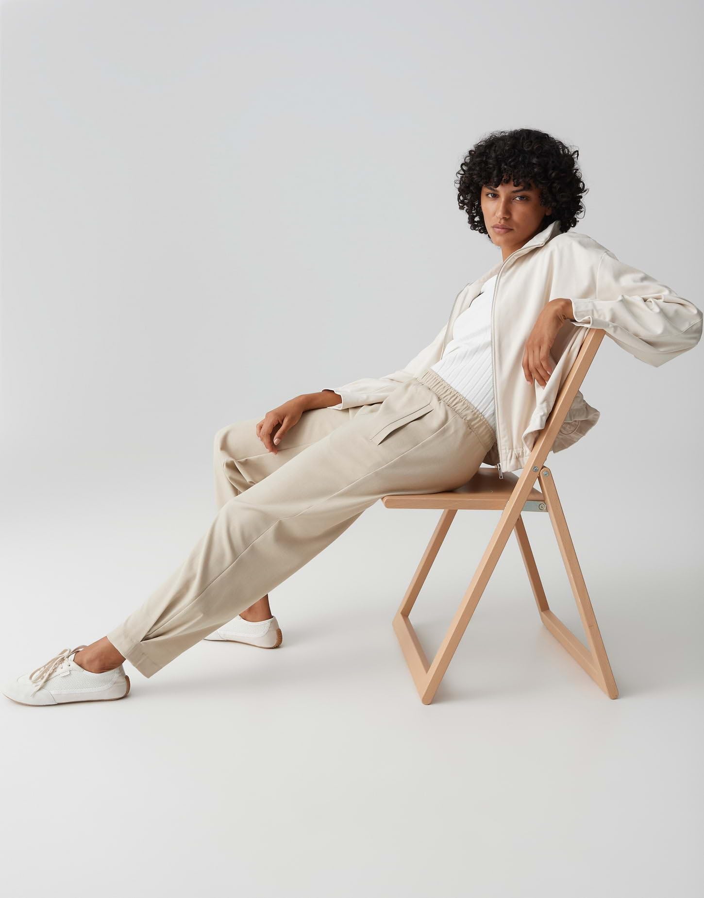 OPUS Damen City Pants | MYHA Flow Relaxed City Pants in feiner Mélange Optik