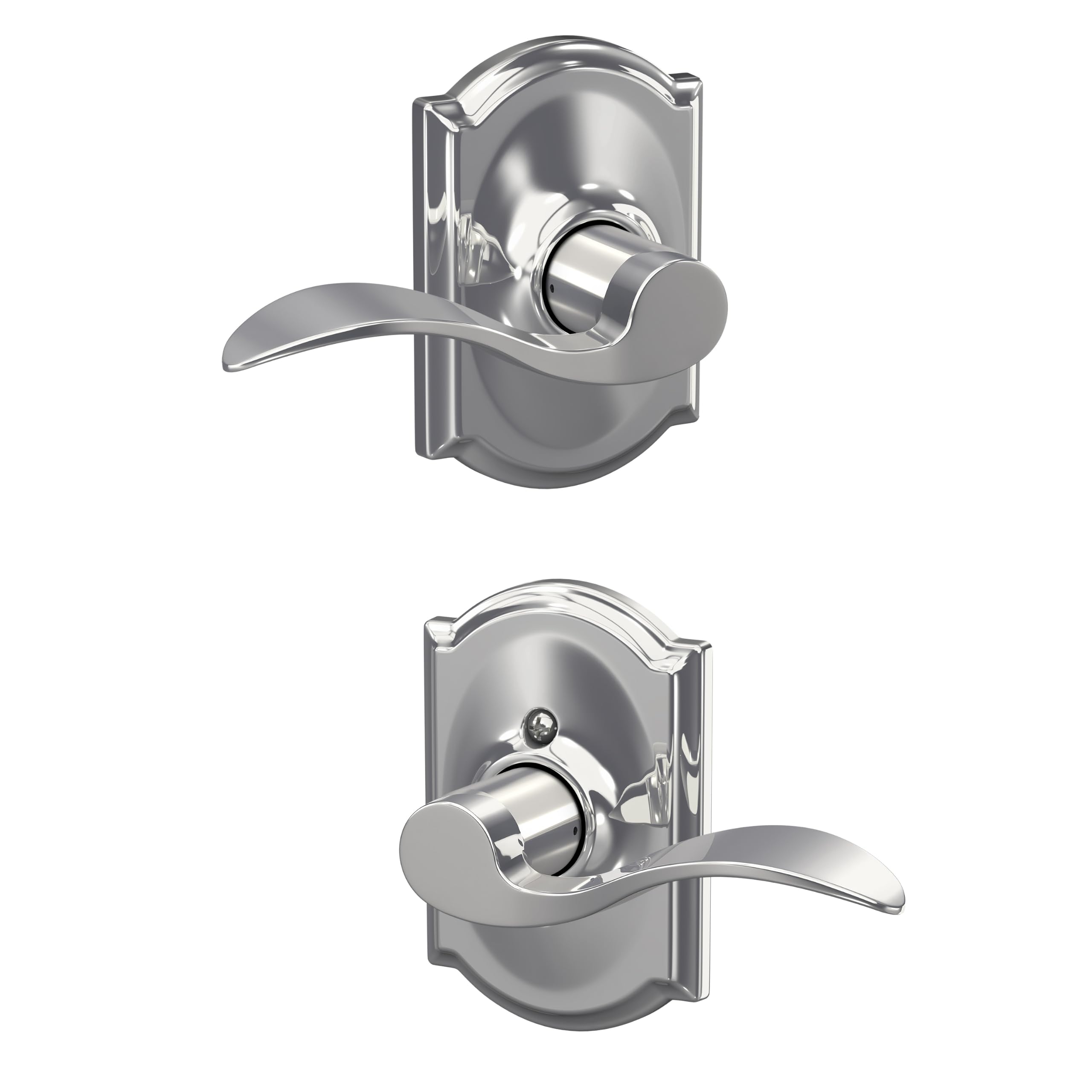 Schlage Accent Hall/Closet Passage Door Handle, Reversible, Bright Chrome