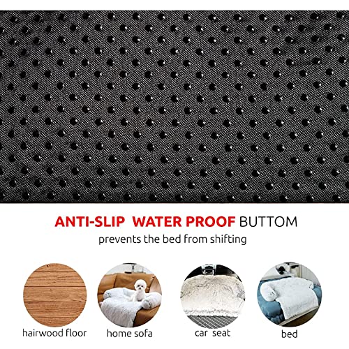 ANWA Soft Plush Dog Sofa Bed - Furniture Protector Cover Mat, Washable Couch Cushion 77x77x16cm - Image 3