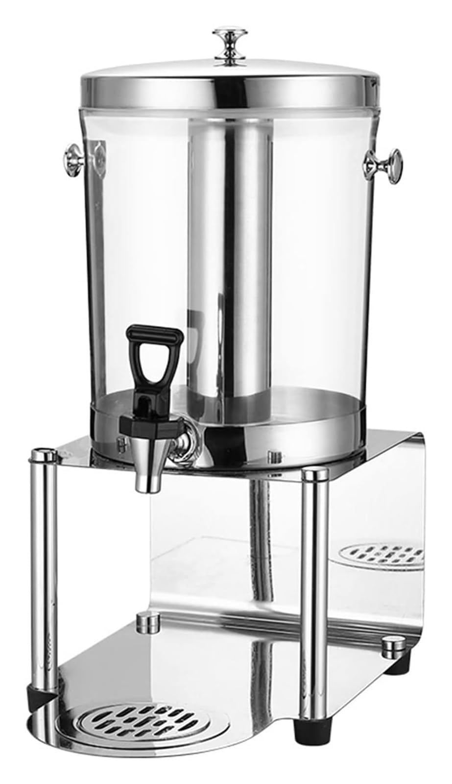 HCZKIUJY Glass Beverage Dispenser,Juice Dispenser, Drink Dispenser Dispener Beverage with Ice Container and Drain Tray for Parties Buffet Catering