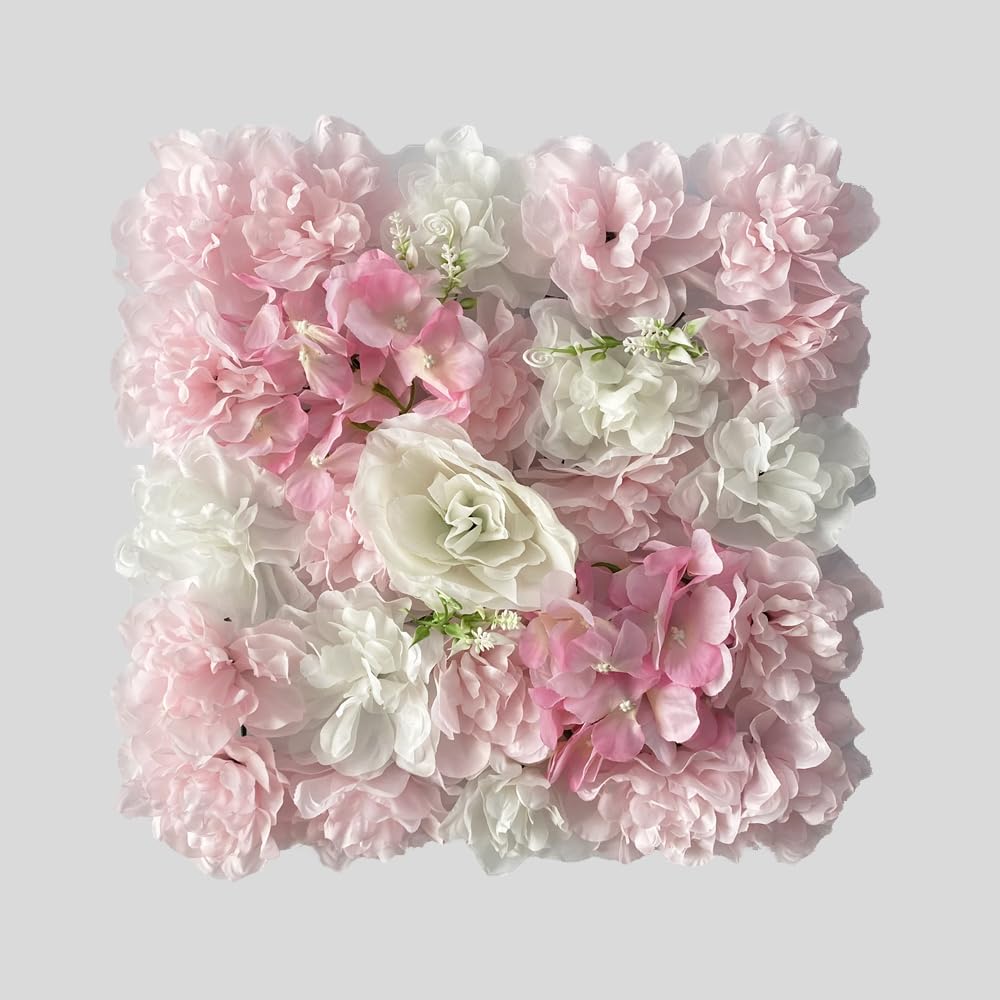 RIDAEX 3D Faux Flower Party Backdrop 30x30cm Pannello murale di Fiori Artificiali per la Festa di Compleanno Decorazioni per Esterni per Addio al Nubilato