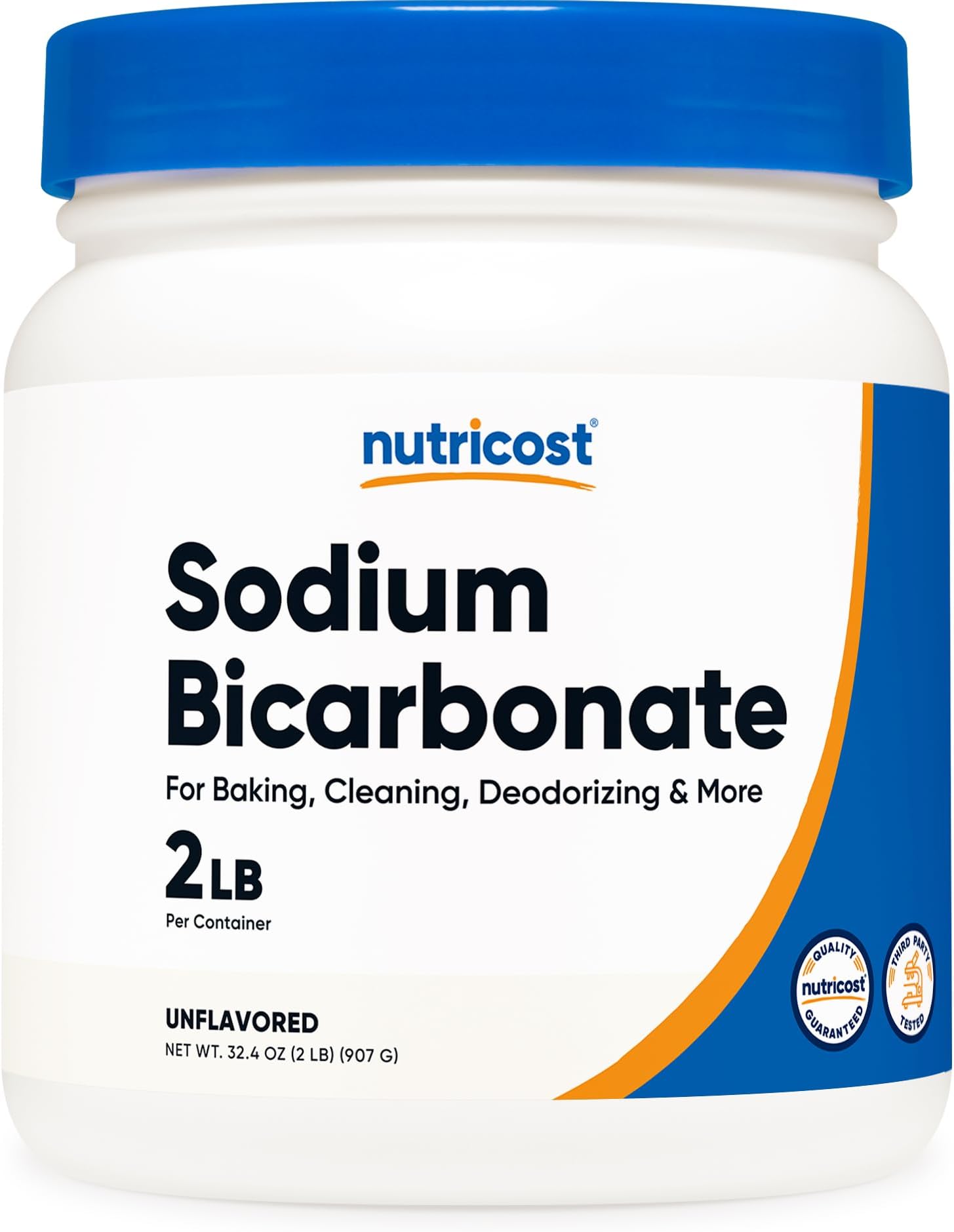 Nutricost Sodium Bicarbonate (2 LB) - 600mg Per Serving, Non-GMO, Gluten Free