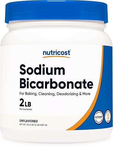 Nutricost Bicarbonato de sodio (2 libras) - 600 mg por porción, sin OMG, sin gluten