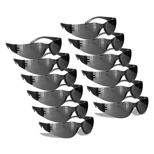 Anteojos de seguridad resistentes azul diablo, talla única , Lente gris, 12