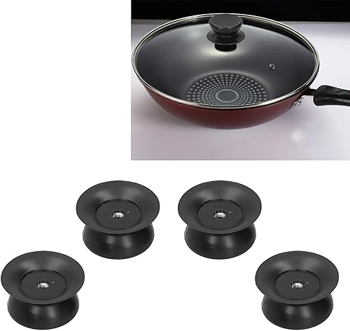 Miniatura 5 de 4 pomos de repuesto para tapa de olla, pomo superior universal para tapa de olla resistente al calor, asas de sujeción para sartenes y tapas de