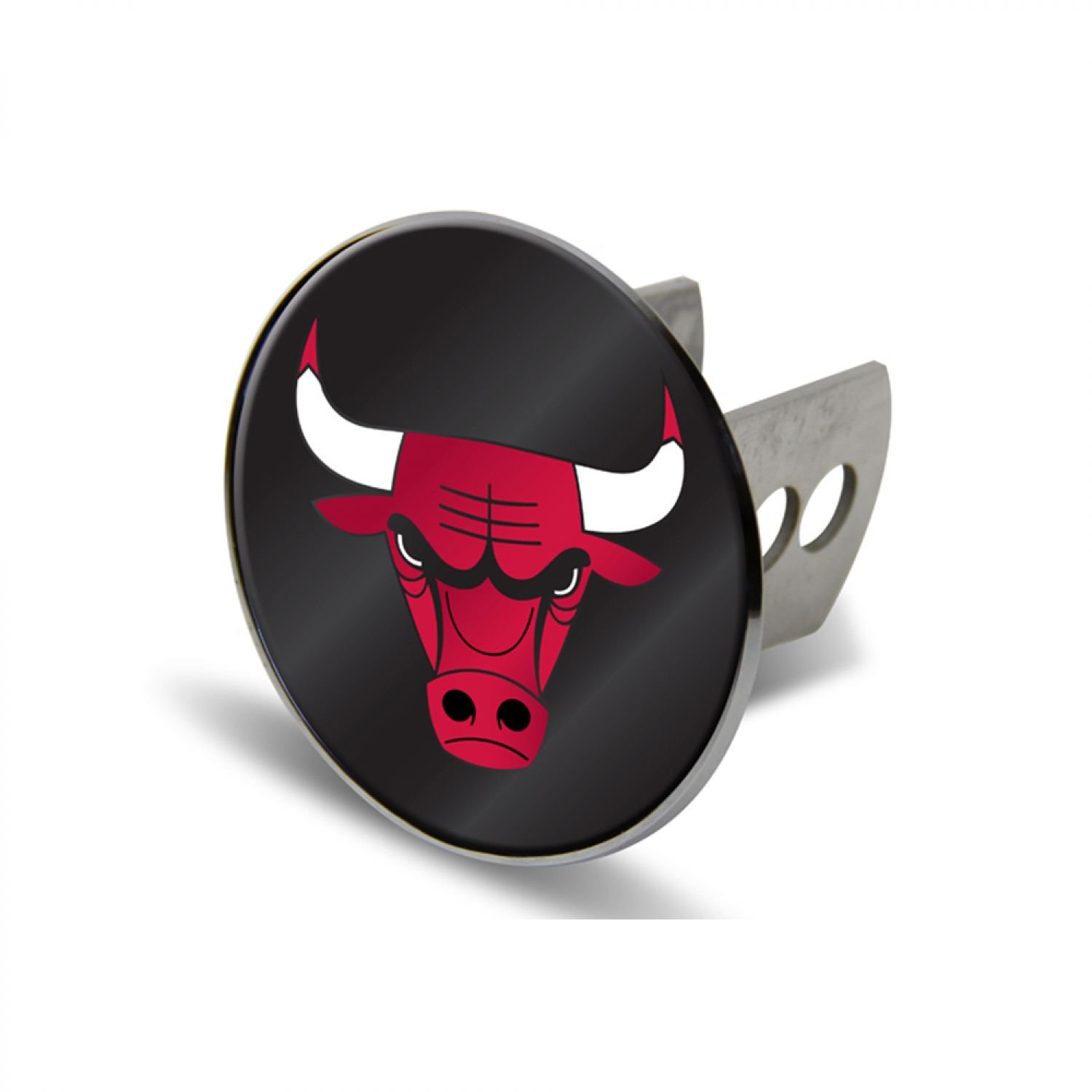 NBA Chicago Bulls Laser Cut Metal Hitch Cover, Large, Silver