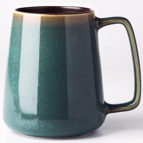 Tazas de café de cerámica grandes de 24 onzas, tazas de té y café extra grandes, taza de café con mango grande para oficina y hogar, microondas y