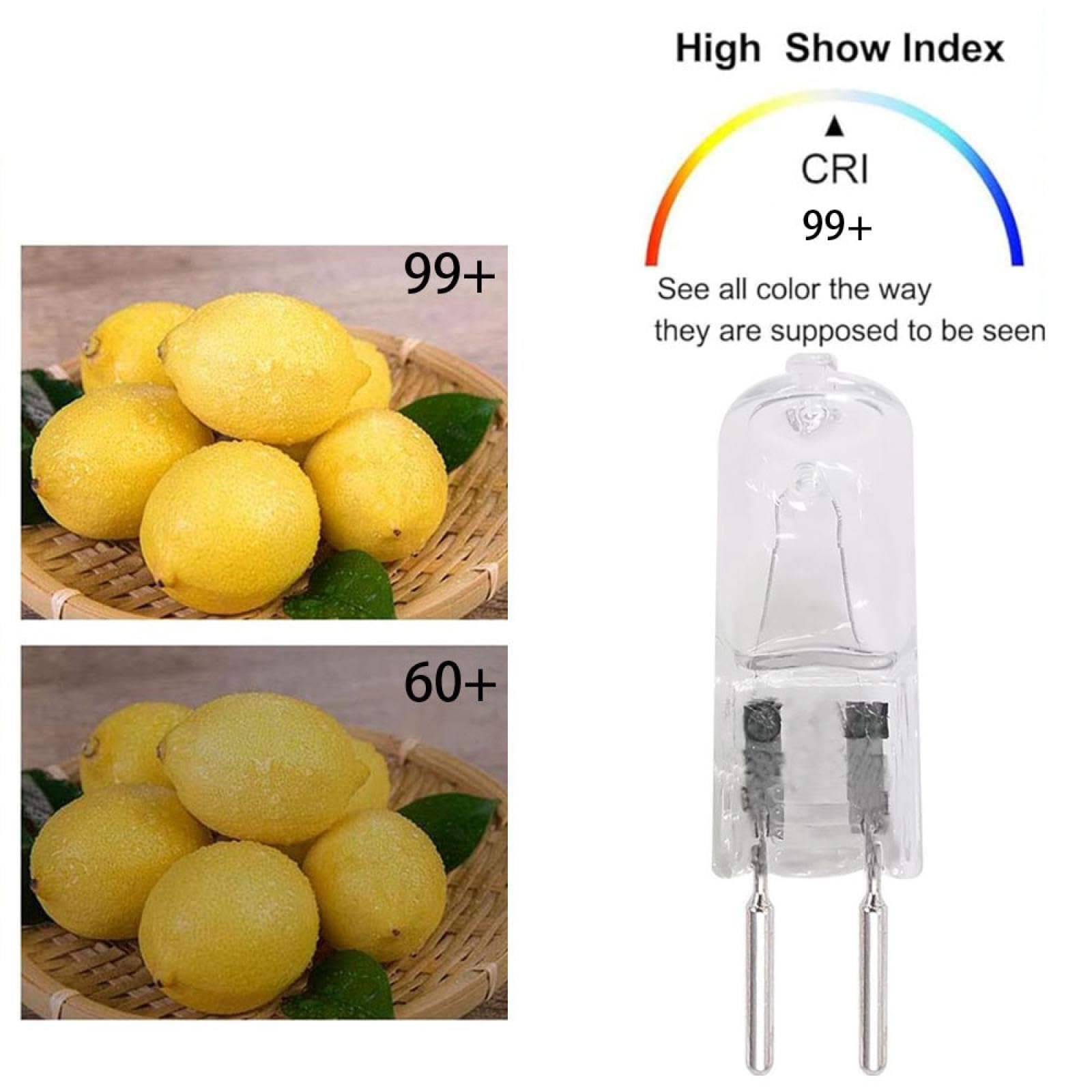 GY6.35 Halogenlampen 230V 50W Klare Kapsellampe Glühbirne G6.35 75W 2 Pin Sockel Glühbirne GY6.35 20W Dimmbar 2700K Warmweiß 20PCS 150W