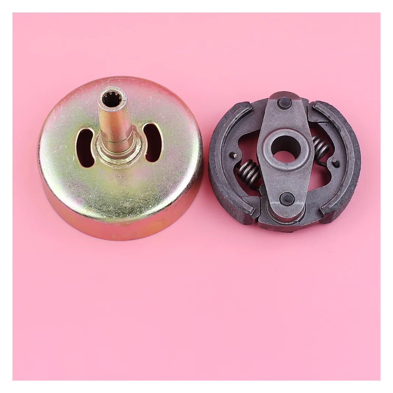Conjunto de Embrague de 75 mm con Tambor de Embrague de 9 Dientes, Compatible con Motor de desbrozadora de césped NB411.