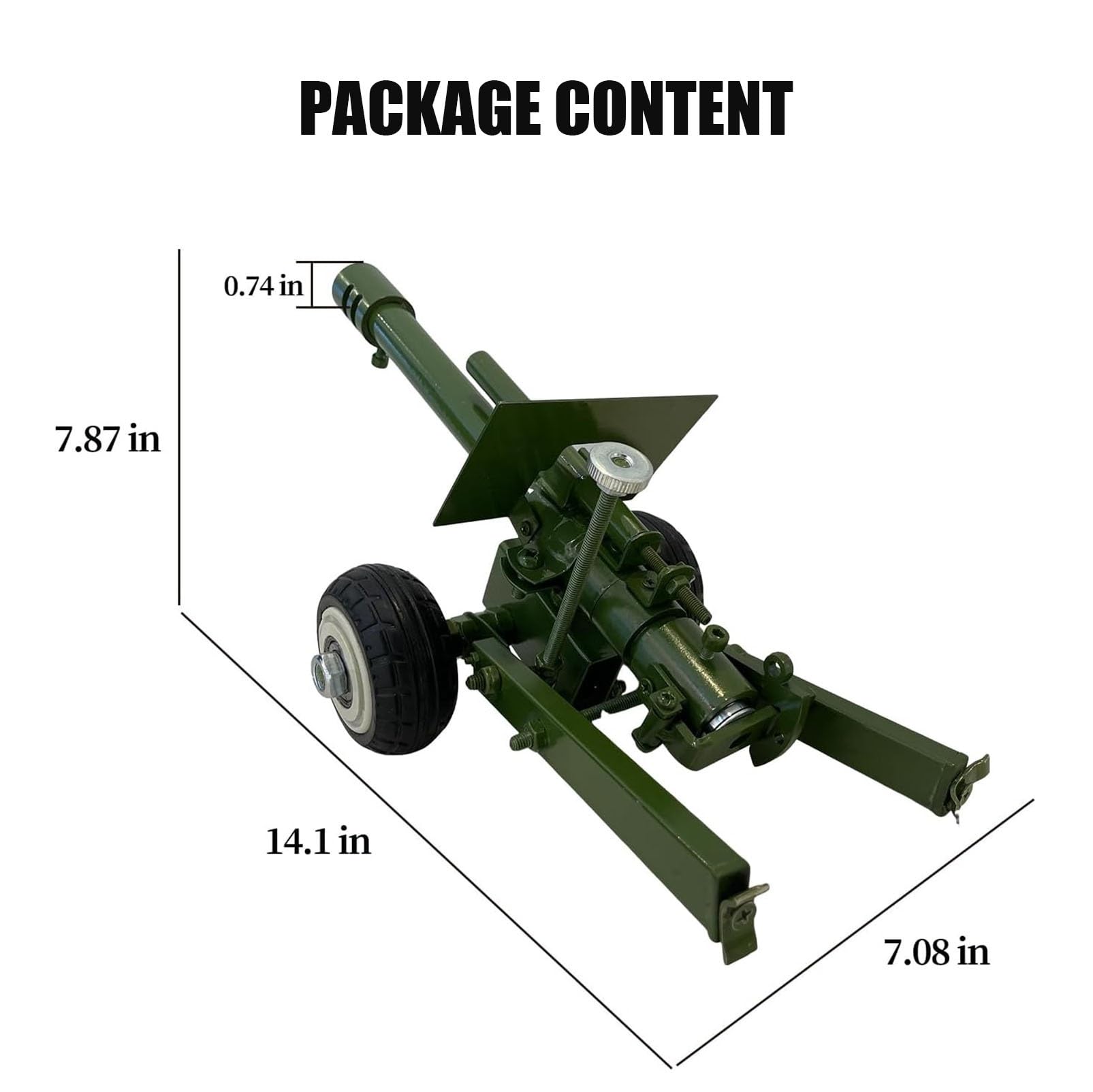 2024Nuovo Cannone Petardo, Modello Cannone Lancia Petardi In Acciaio Inossidabile 304, Modello Artiglieria Italiana Artigianale, Modello Lancia Petardi, Mini Cannone, Ornamenti Da Collezione Di Modell