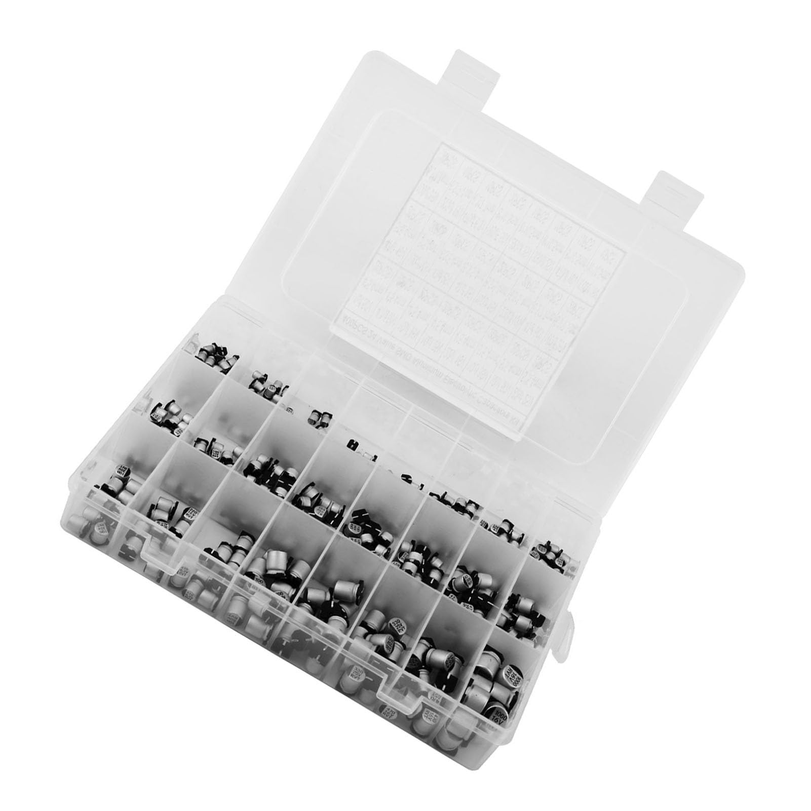 400 Stuks Elektrolytische Condensator Kit 24 Waarden Van 1uF Tot 1000uF Hoge Kwaliteit Aluminium Smd Laag Frekwentie Byp