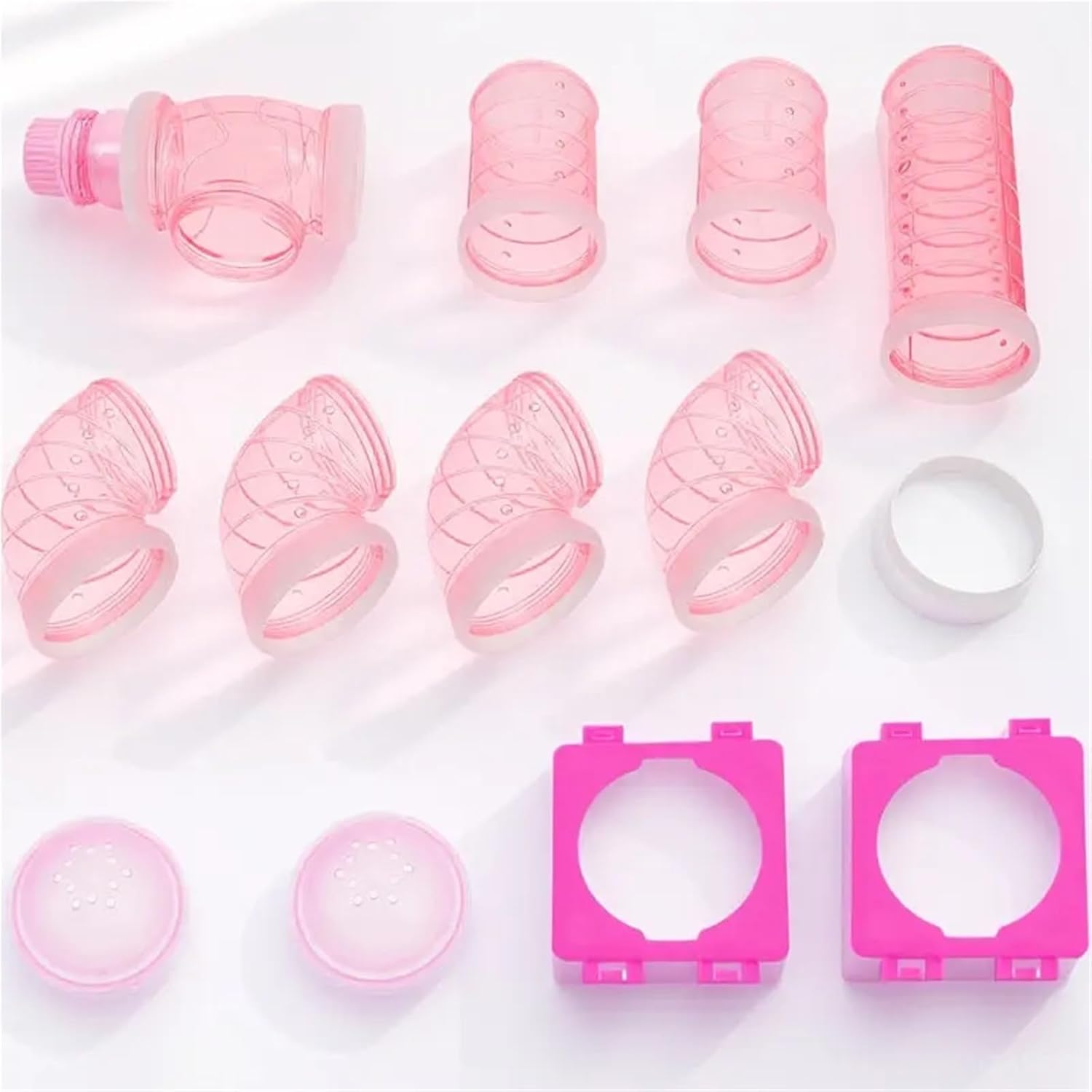 Hamster Tubes 1Set Modular Hamster Tube Maze Kit, DIY Expandable Tunnel for Cage Habitat Exercise