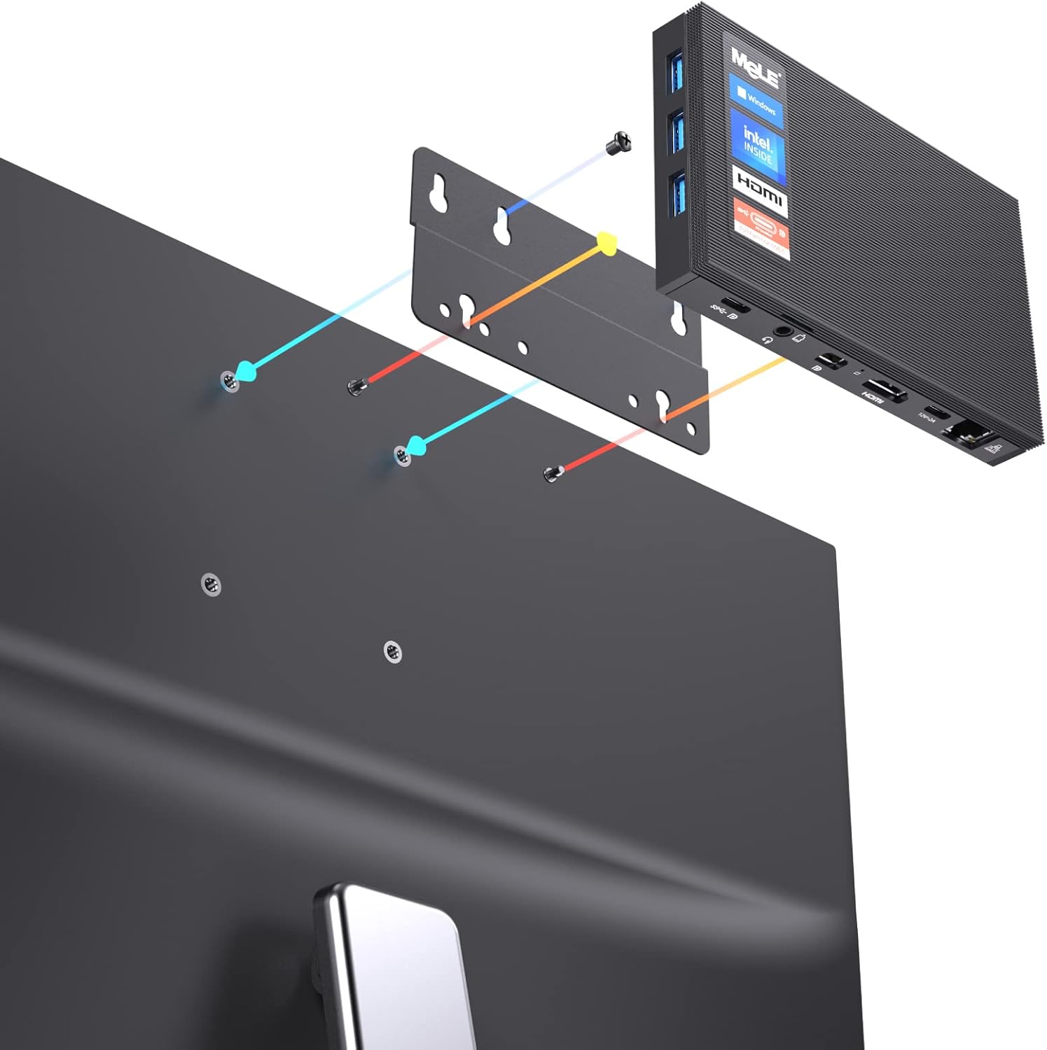 Buy MeLE Mini PC, Quieter3C Fanless Mini Computer N5105 8GB 128GB USBC