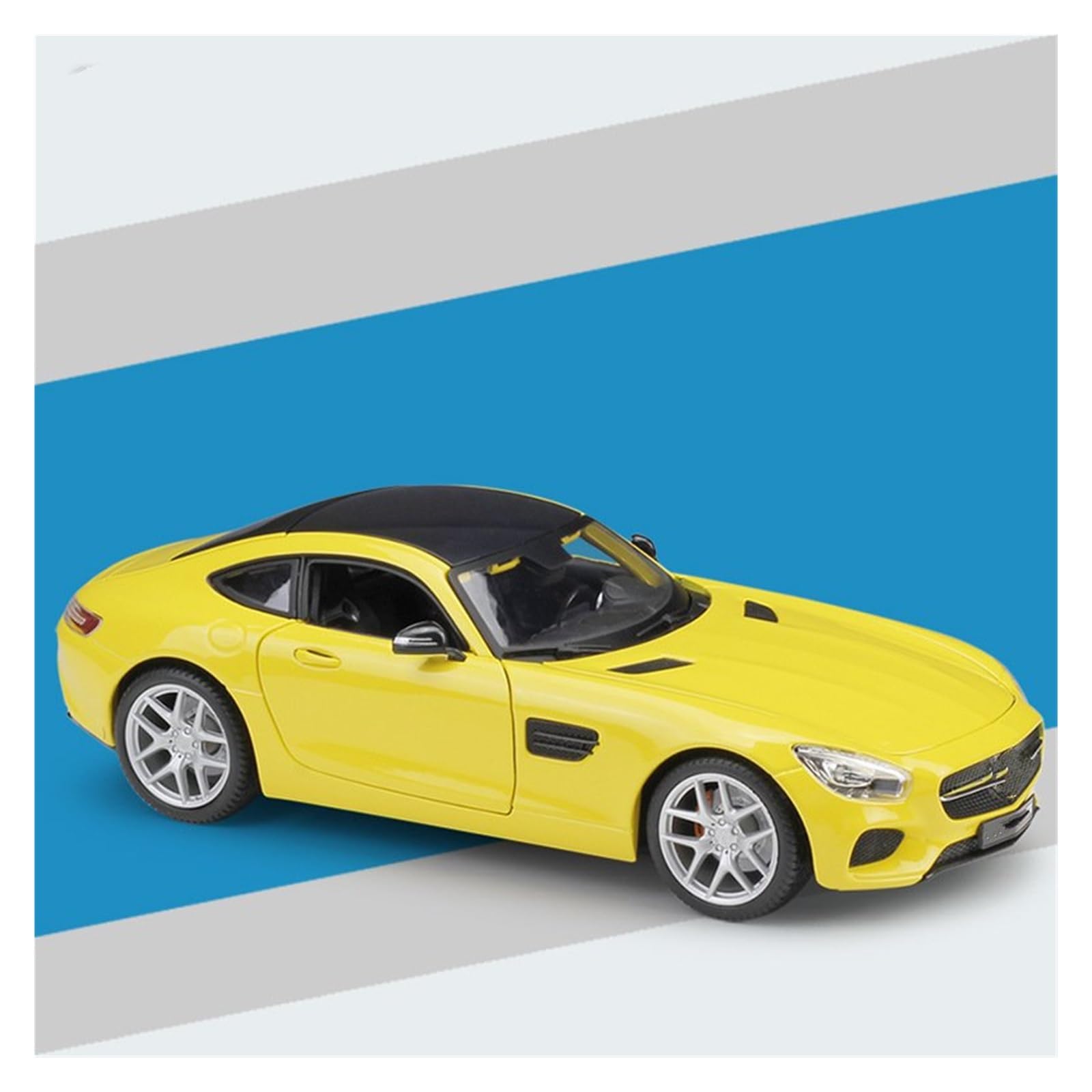 UIFCOG Die Cast Collectible Car Model 1:18 For Benz For AMG GT Car Alloy Model Diecasts Vehicles(Yellow)