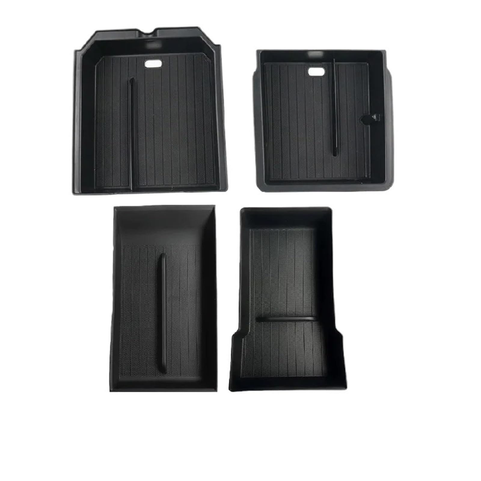 Juvra Arm Rest Centre Console For Tesla For Model Y Launch Juniper 2025+ For 3 Highland 2024, Case Armrest Storage Box Tray Upper&Lower(4pcs MY)