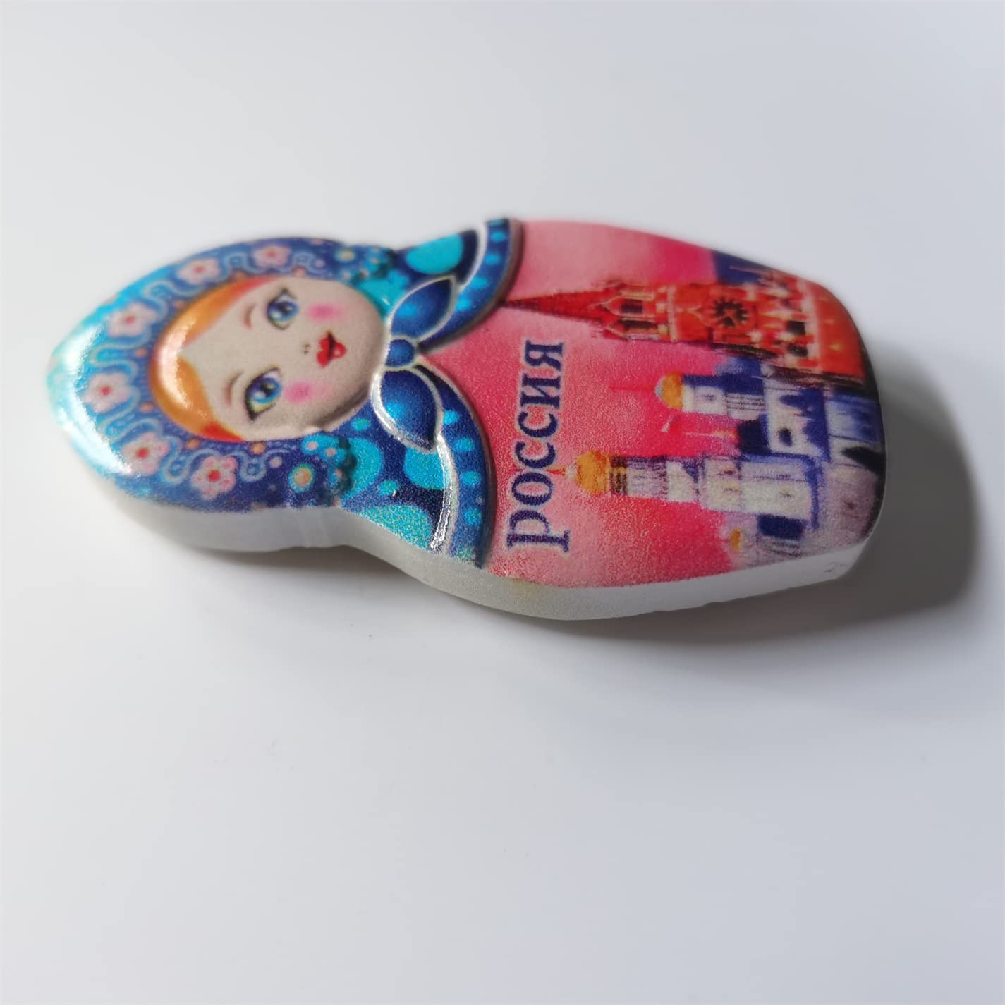 Magnete Frigorifero 3D Russia – Souvenir In Resina Fatta A Mano – Decorazione Casa E Cucina – Regalo Originale, Dimensioni 5,5x9 Cm