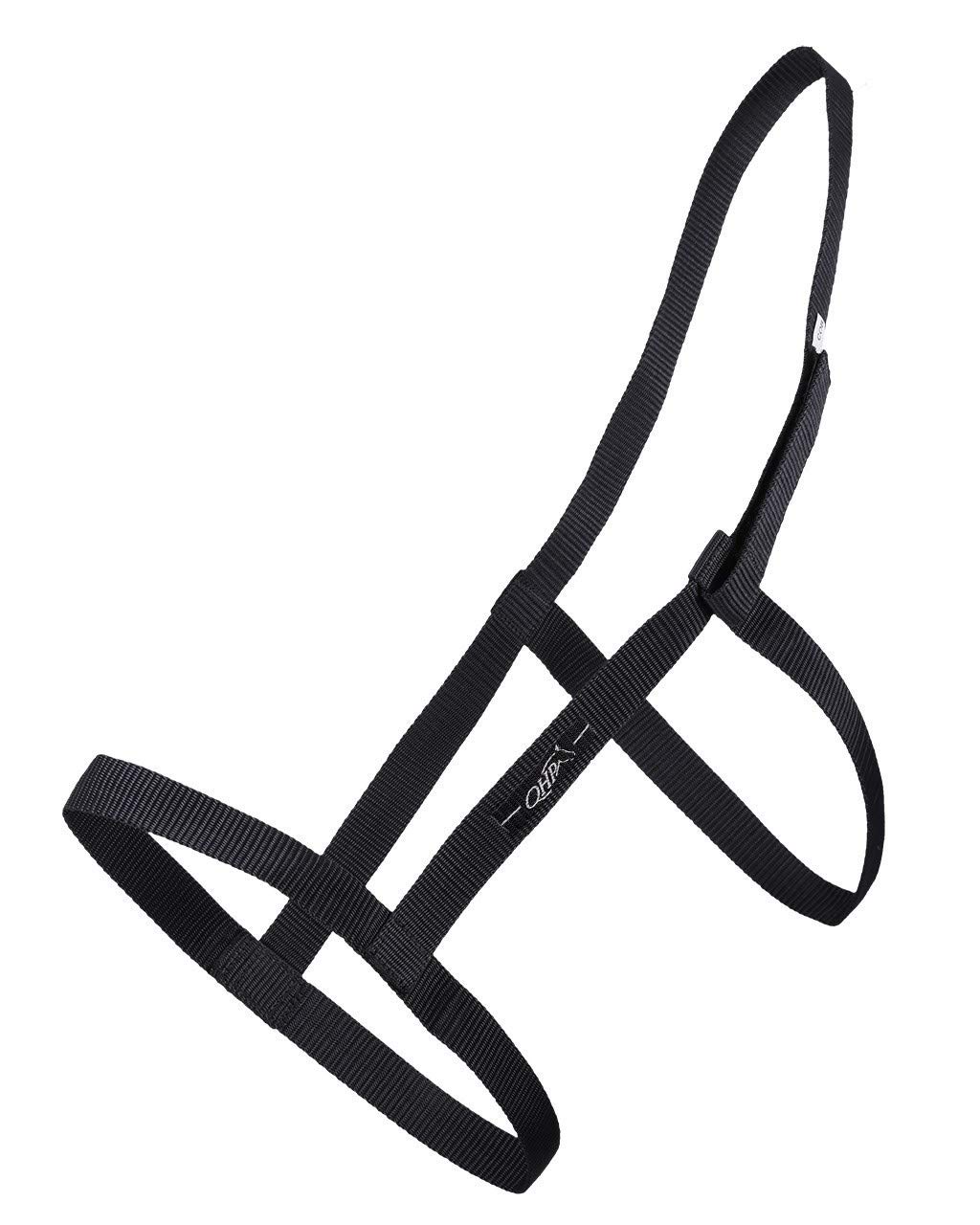 QHP Weidehalfter Halfter mit Klettverschluss schwarz