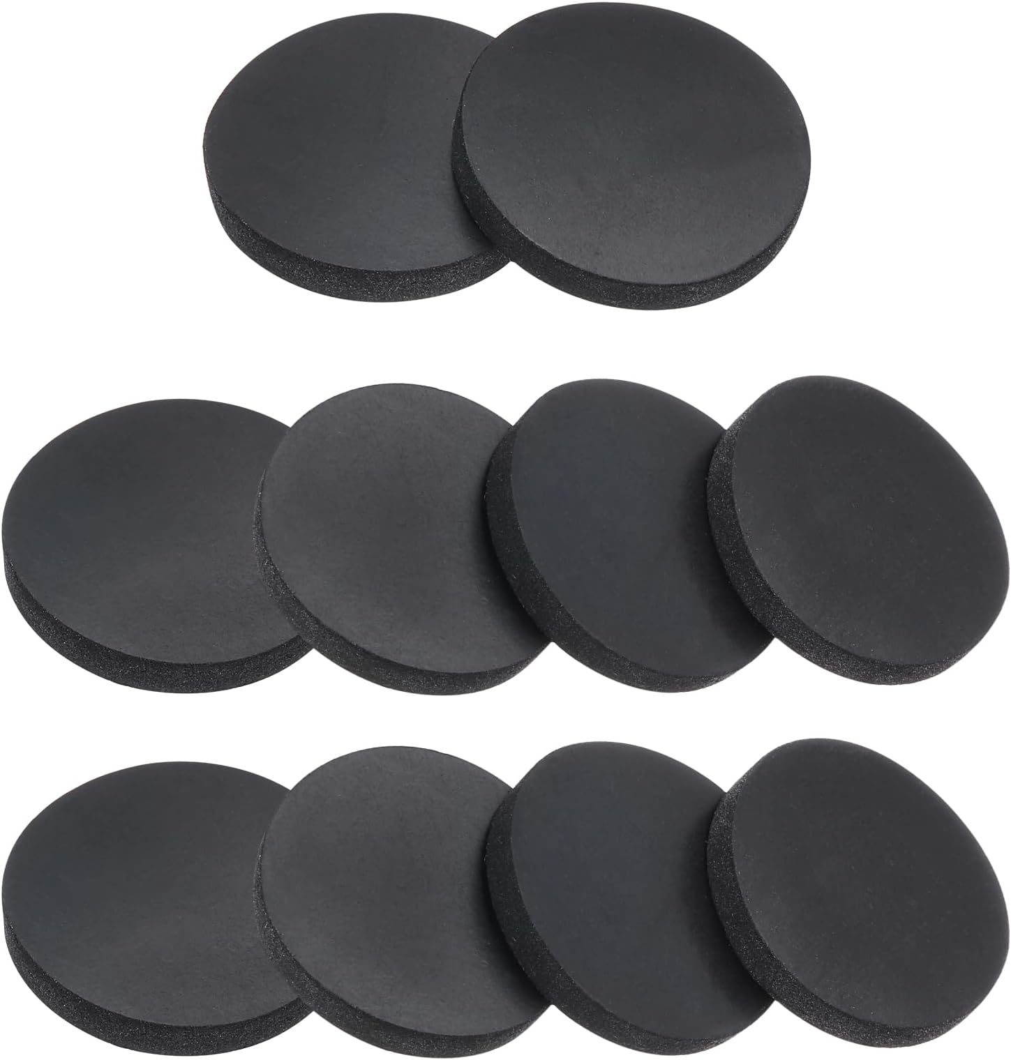 PATIKIL 10 PCS Rubber Solid Discs Washers, 22mm OD x 3mm Thick Rubber Round Gasket Pad Bushings Spacer Washer for DIY Gasket Craft, Black