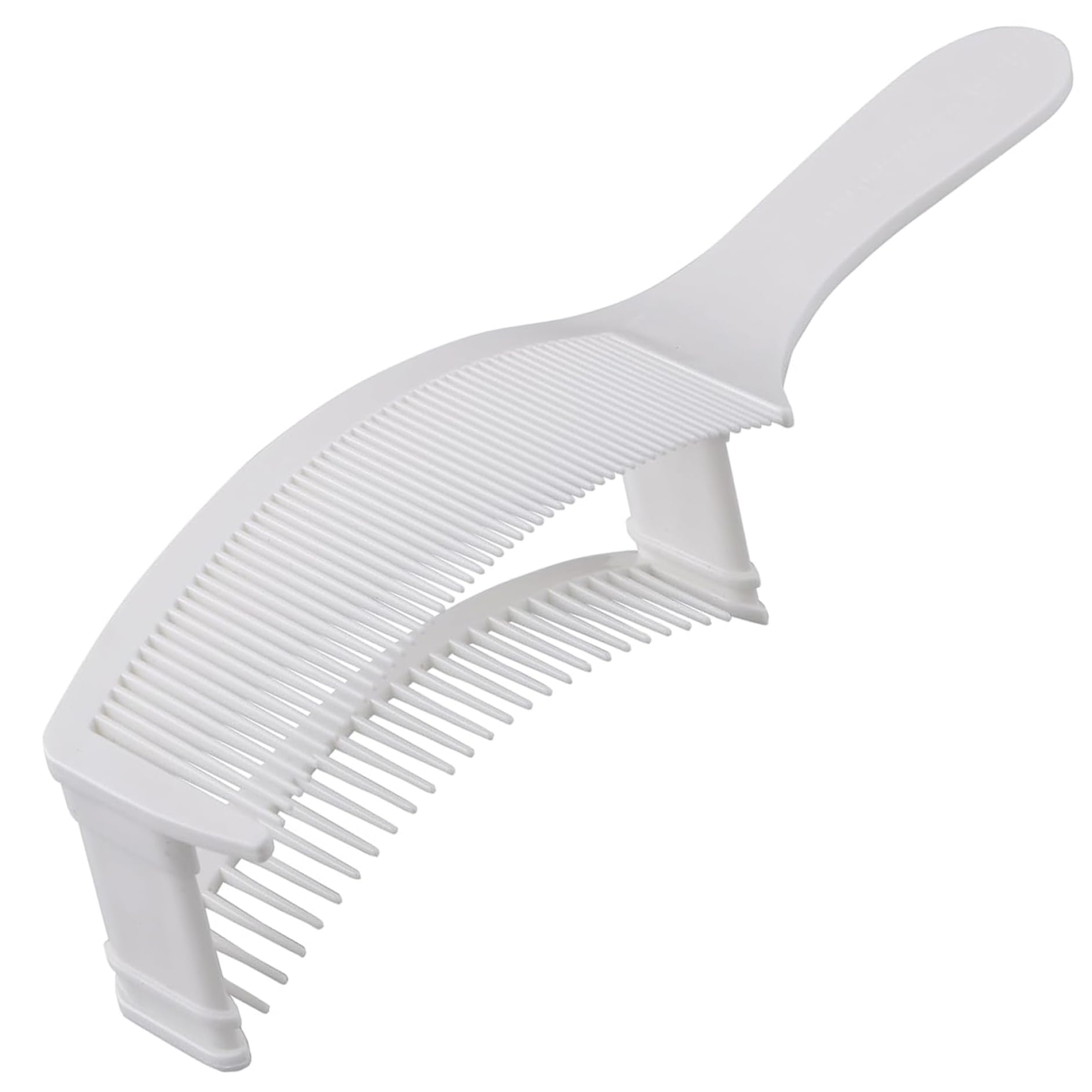 Pettine per dissolvenza per taglio di capelli da uomo, pettine per dissolvenza regolabile con posizionamento curvo, strumento professionale per capelli veloce e conveniente per uomini e donne, tagli