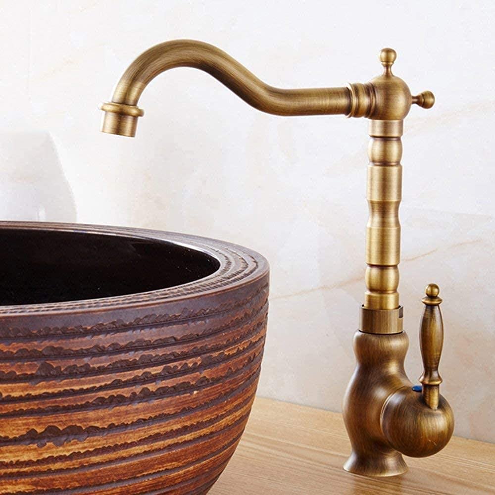 Mélangeur cuisine laiton antique mitigeur eau chaude froide
