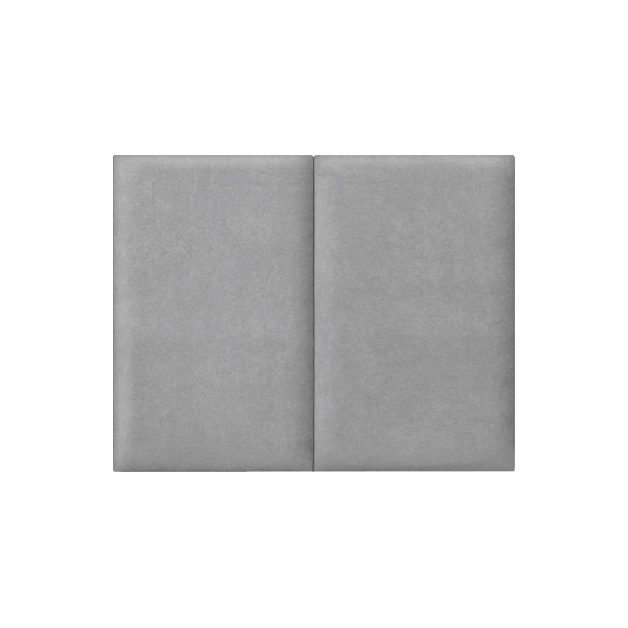DHOME Cabecero Tapizado Tela Aqualine Premium Antimanchas Diseño Modular Vertical Autoadhesivo Cabezal Cama Dormitorio Acolchado (Gris, 80cm, Altura 80 cm, x2)