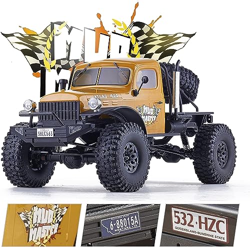 Image of BEEZRC RocHobby 1 /10 Atlas RC Crawler, 4WD with Lighting, 2.4GHz RC Rock Truck, Off Road Hobby Grade, Remote Control Car for Adults, Need to Complete with Battery (Yellow)