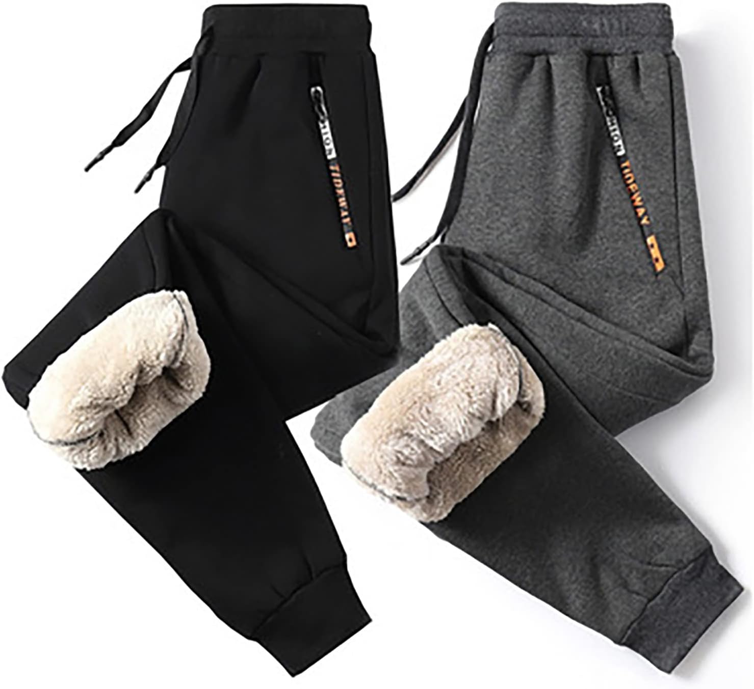HEXEH Heren sportbroek fleece gevoerde dikke broek casual losse warme jogger winterbroek heren fleece warme joggingbroek broek casual broek fleece HEXEH Heren sportbroek fleece gevoerde dikke broek casual losse warme jogger winterbroek heren fleece warme joggingbroek broek casual broek fleece