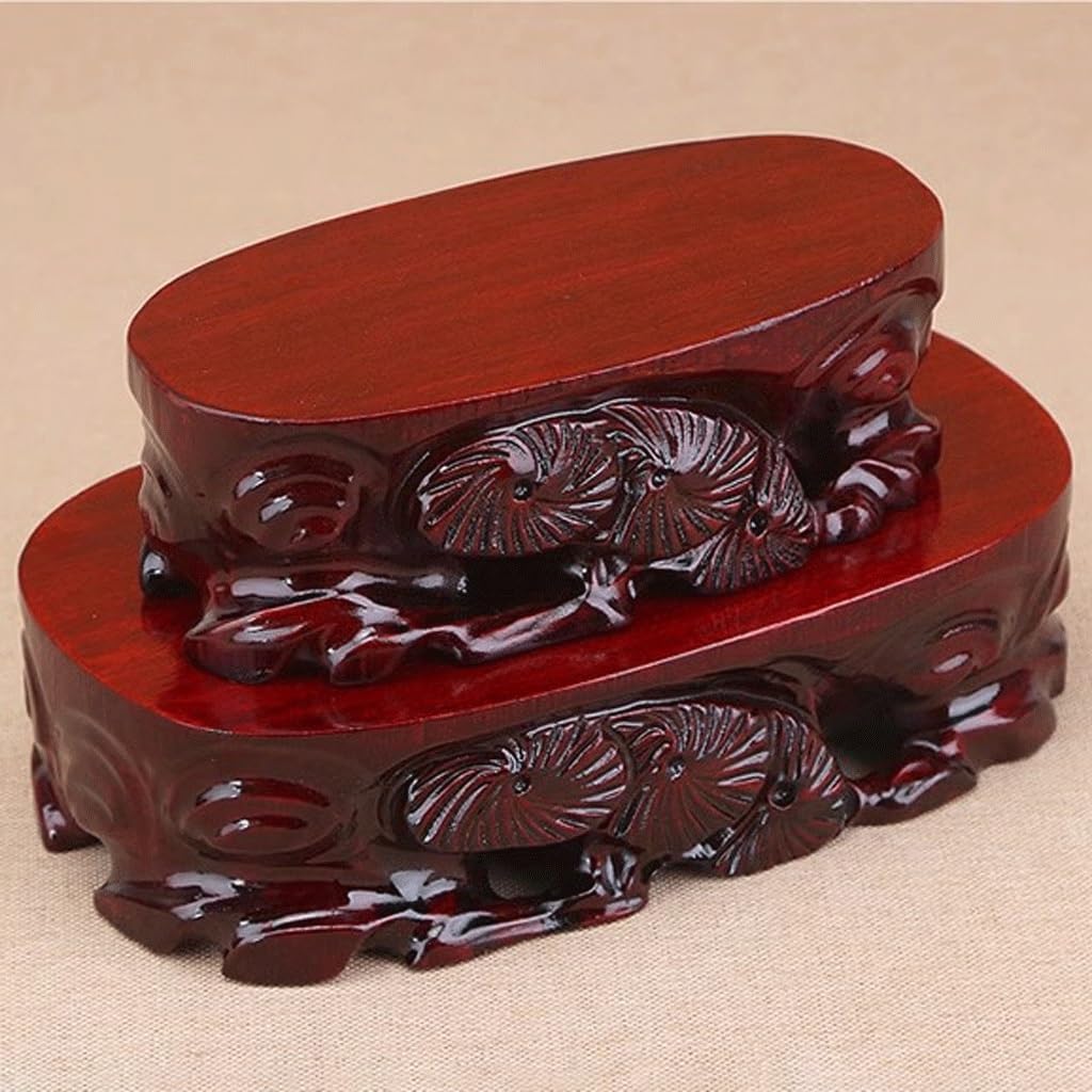 Bonsai Pedestal Vase Pedestal Stands Round Base Vase Flower Pot Fish Tank Buddha Statue Solid Wood Base Bracket Crafts Ornaments Planter Stand Plant Holder