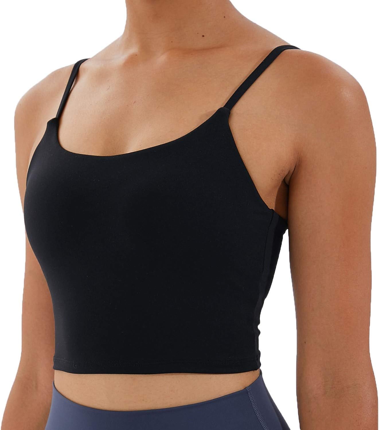 Women’s Strappy Stretch Sports Bra Longline Yoga Tank Top Fitness Bra Workout Camisole Crop Tops for Teen Girl Women’s Strappy Stretch Sports Bra Longline Yoga Tank Top Fitness Bra Workout Camisole Crop Tops for Teen Girl