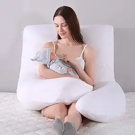 Travesseiro Para Grávida Gestante Cor (Branco)