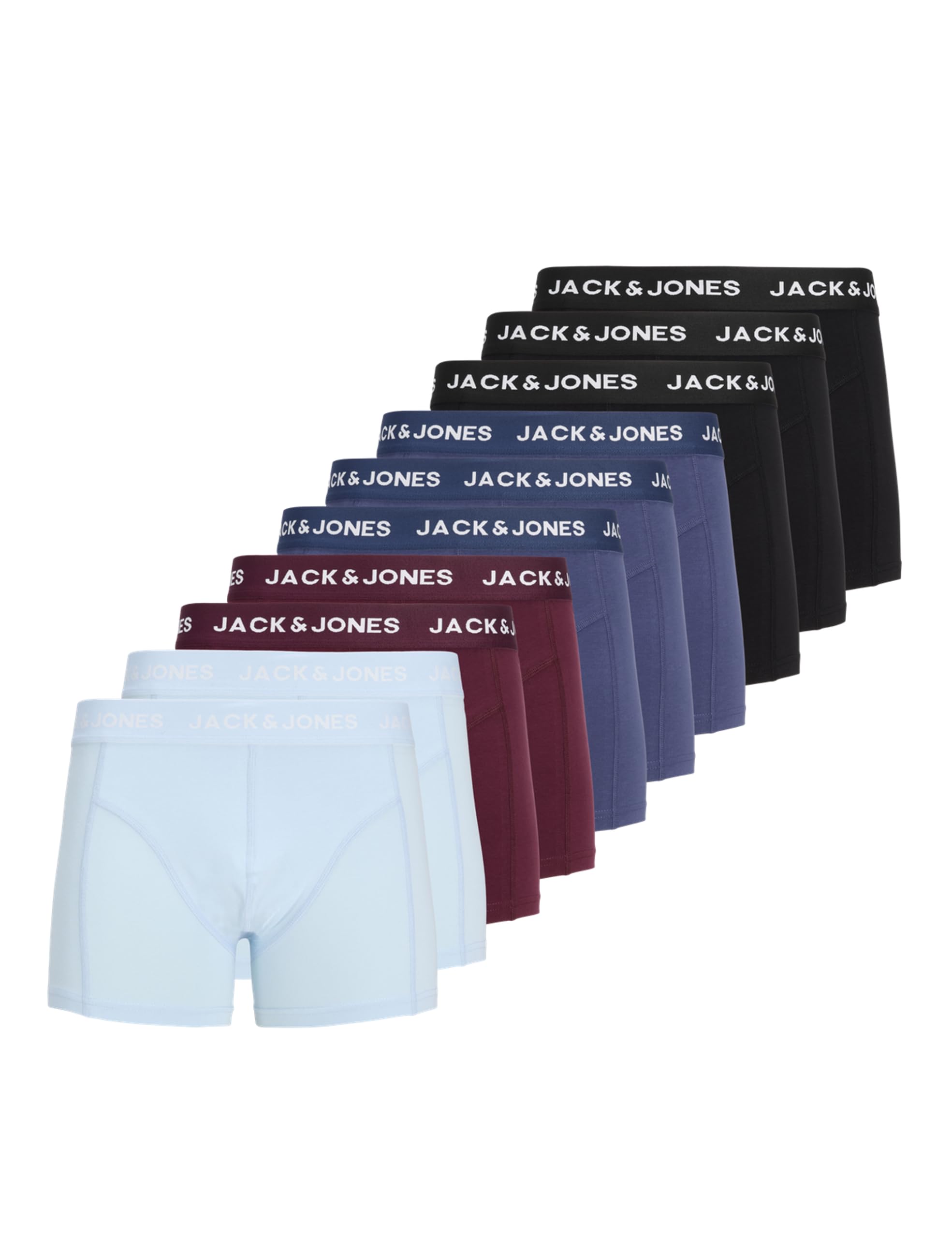Jack & Jones Jacjota Solid Trunks 10 Pack Jacjota Solid Trunks 10 Pack Hombre (Pack de 10)