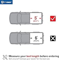 Vista 2 de Tyger Auto T3 - Cubierta plegable para caja de camioneta