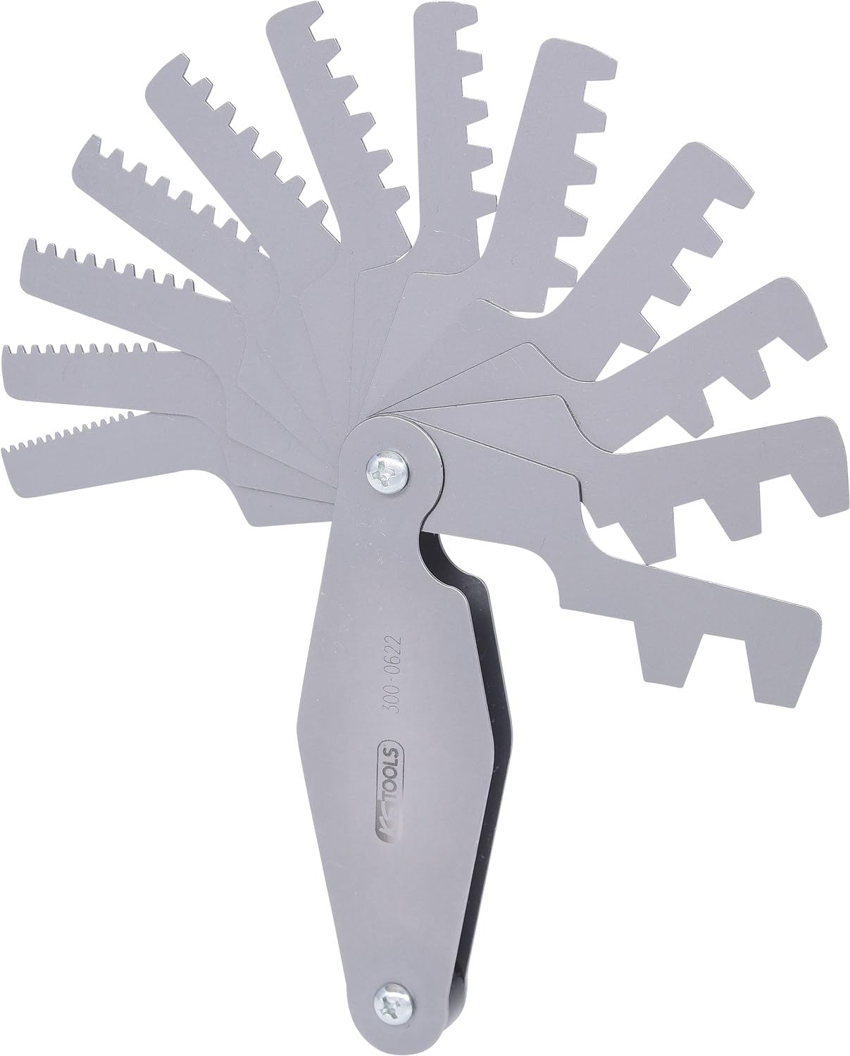 KS Tools 300.0622 Galga de roscas trapezoidales, 2-12mm
