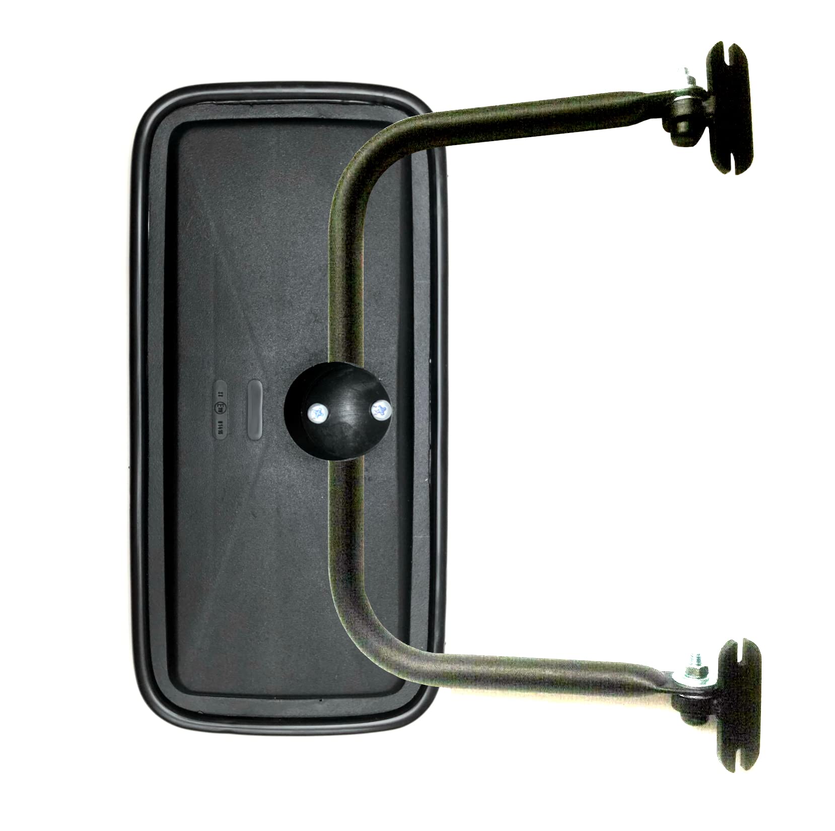 Specchietto retrovisore esterno 375 x 185 E20 ø14-20 R1800 e supporto specchio per camion escavatore trattore