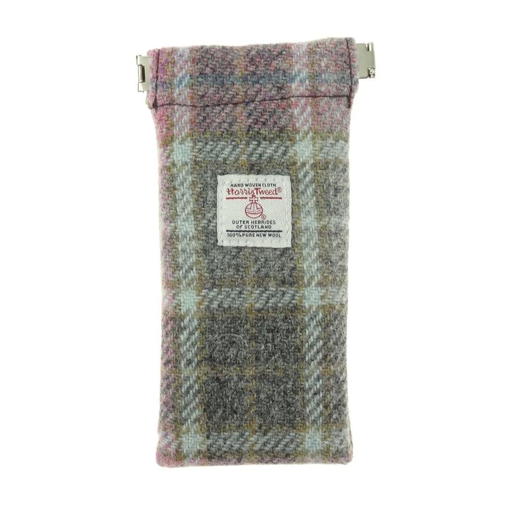 Glen Appin Unisex Colour 134 Soft Pink Buchanan Harris Tweed Glasses Cases (Colour 134 Soft Pink Buchanan)