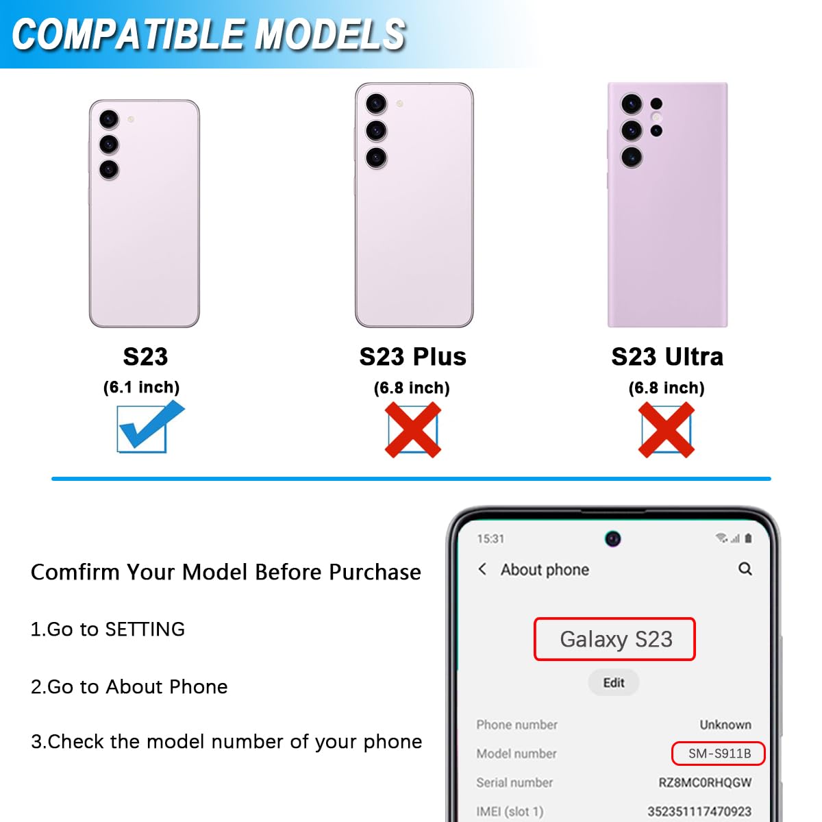 Galaxy S23 5G Port de Charge USB Type C Remplacement Connecteur Station d'accueil SM-S911B