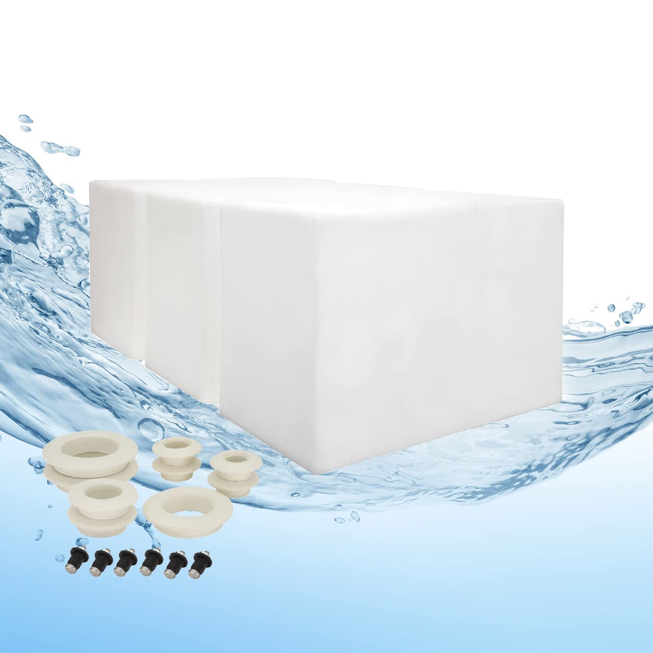 100 Gallon RV Water Tank 46" x 26" x 20" | 0602W | Fresh Water Tank | Optional Fittings Kit (with Fittings Kit) | Made in America