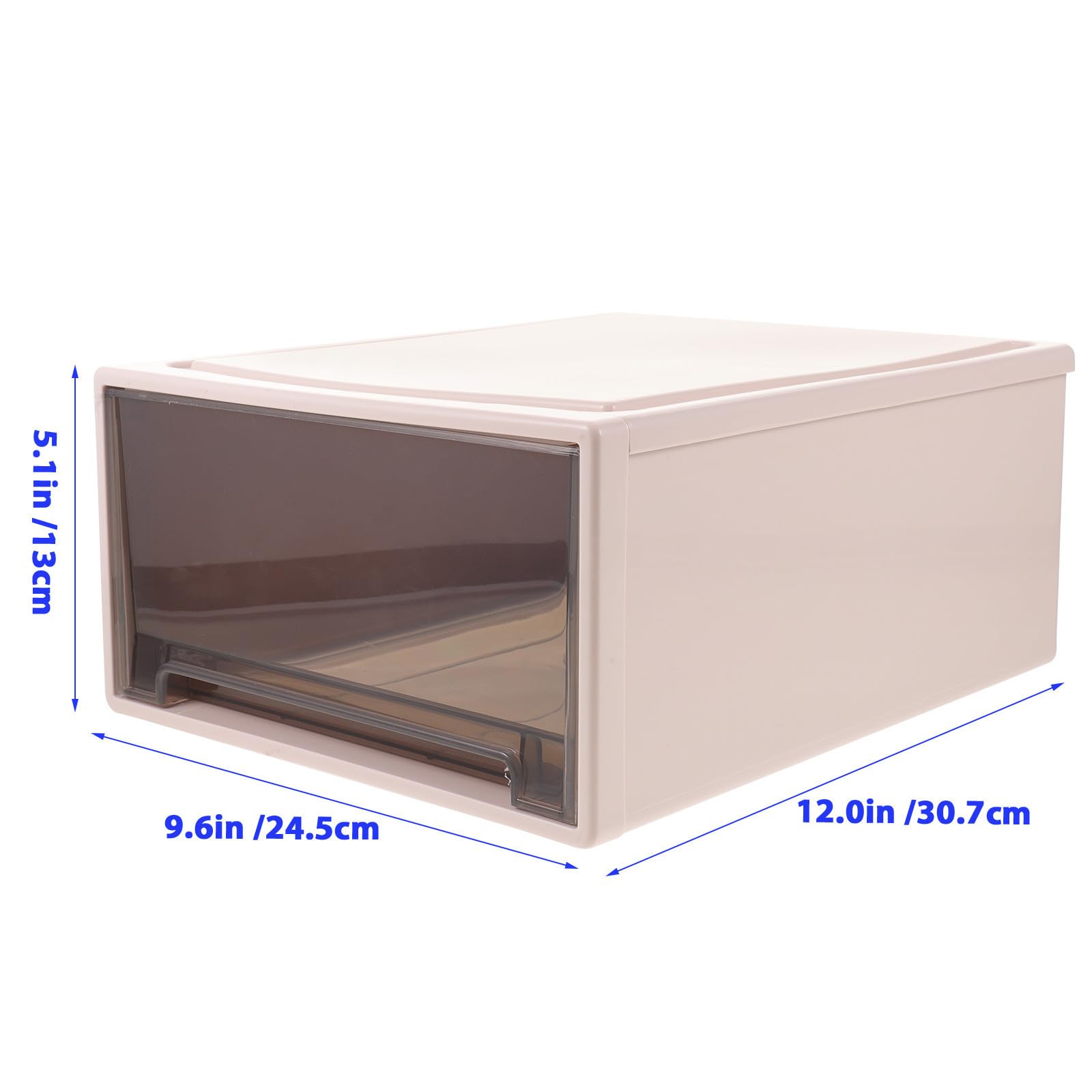 Caja de Almacenamiento Diseño Simple y Ligero Marrón de Plástico Gran Capacidad para Ropa Interior y Calcetines para Uso Práctico Hogar