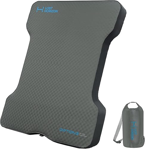 LOSTHORIZON Colchón de aire para cama de camión con espuma, almohadilla de dormir autoinflable para tamaño matrimonial de 6 a 6.5 pies con saco de