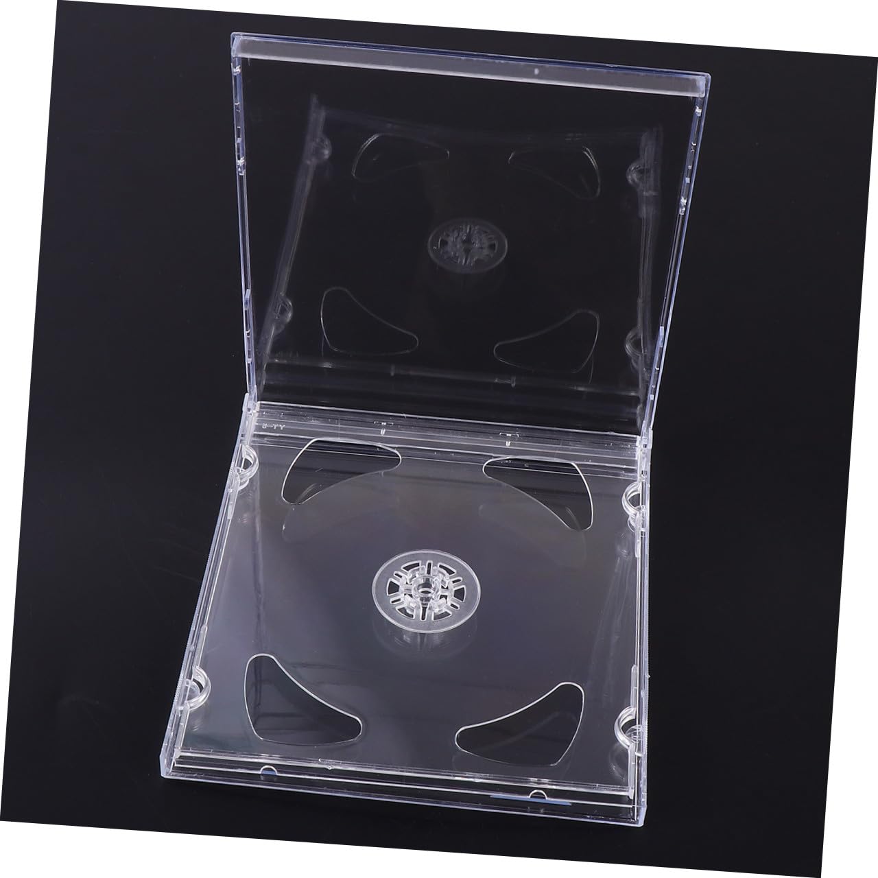 Raccoglitore CD Trasparente in Plastica, Contenitore Porta Cd/dvd per 2 Dischi, 10 Pezzi, Comodo da Trasportare per Casa e Video Nozze