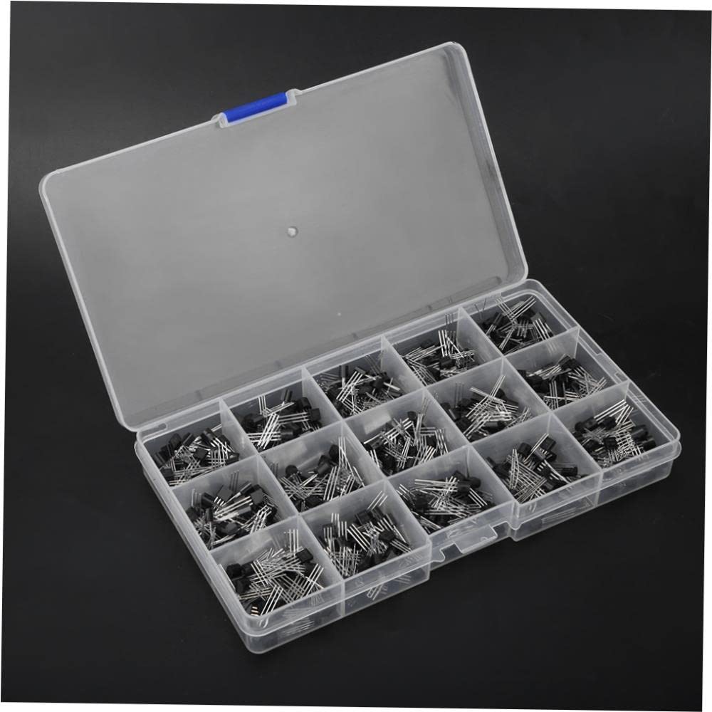 Kit Transistor for Uso Generale 600 NPN/PNP TO-92 - Inserto Dritto 2N2222018 Set Transistor for progetti elettronici