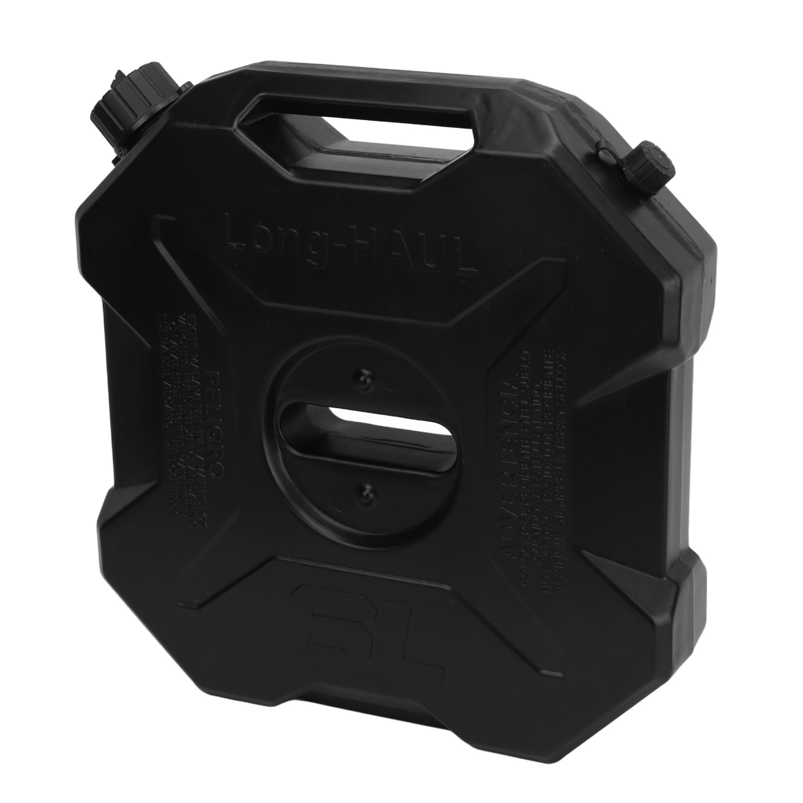 Kraftstoffvorratstank, 6 l, 1,6 Gallonen, schwarzer Benzinkanister, Benzinbehälter, Backup-Heizöltank für Motorrad, UTV, ATV, Geländewagen (Ohne Halterung)